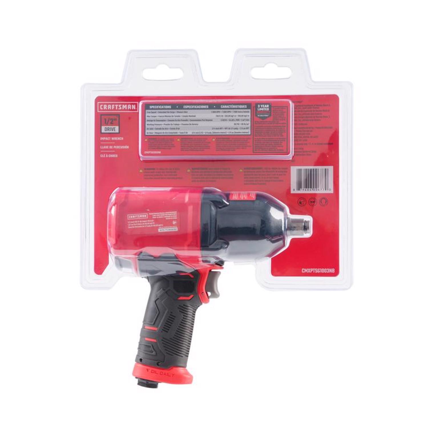 CRAFTSMAN 1/2 in. Air Impact Wrench 750 ft/lb