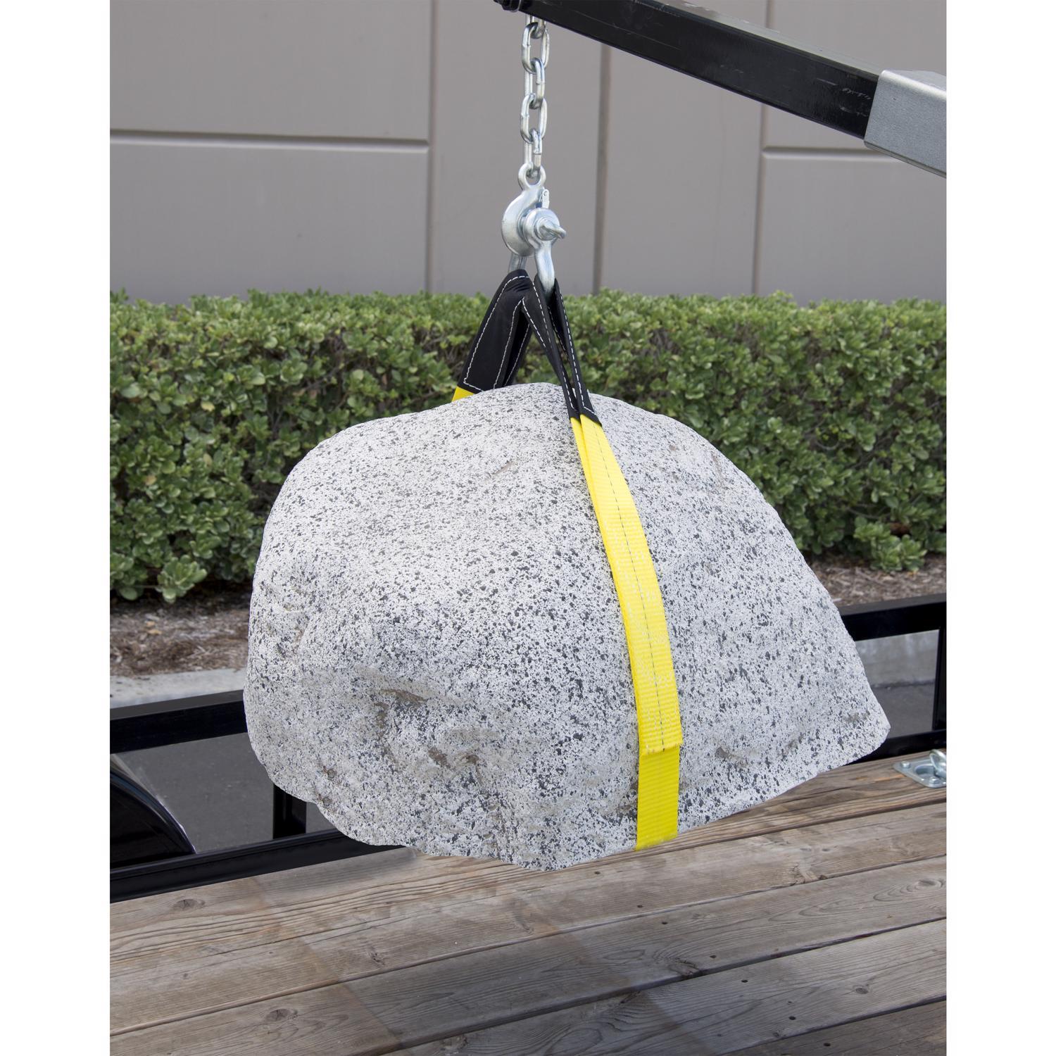 Keeper 2 in. W X 6 ft. L Black/Yellow Lifting Sling 6200 lb 1 pk