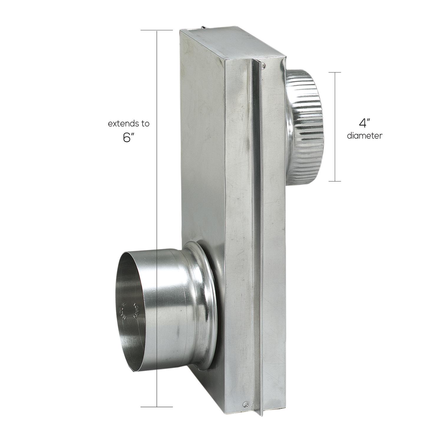Ace 6 in. L X 4 in. D Silver Aluminum Adjustable Dryer Connector
