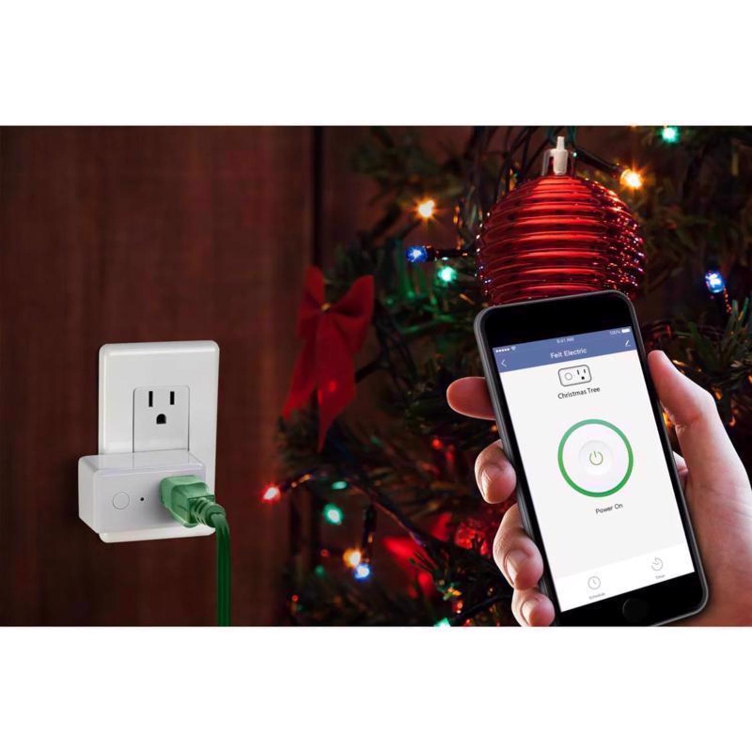 Feit Smart Home Commercial and Residential Plastic Indoor Smart-Enabled Plug 1-15R