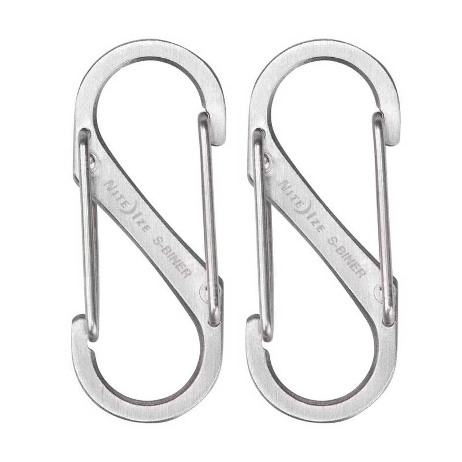 Nite Ize S-Biner Stainless Steel Silver Dual Carabiner S-Biner