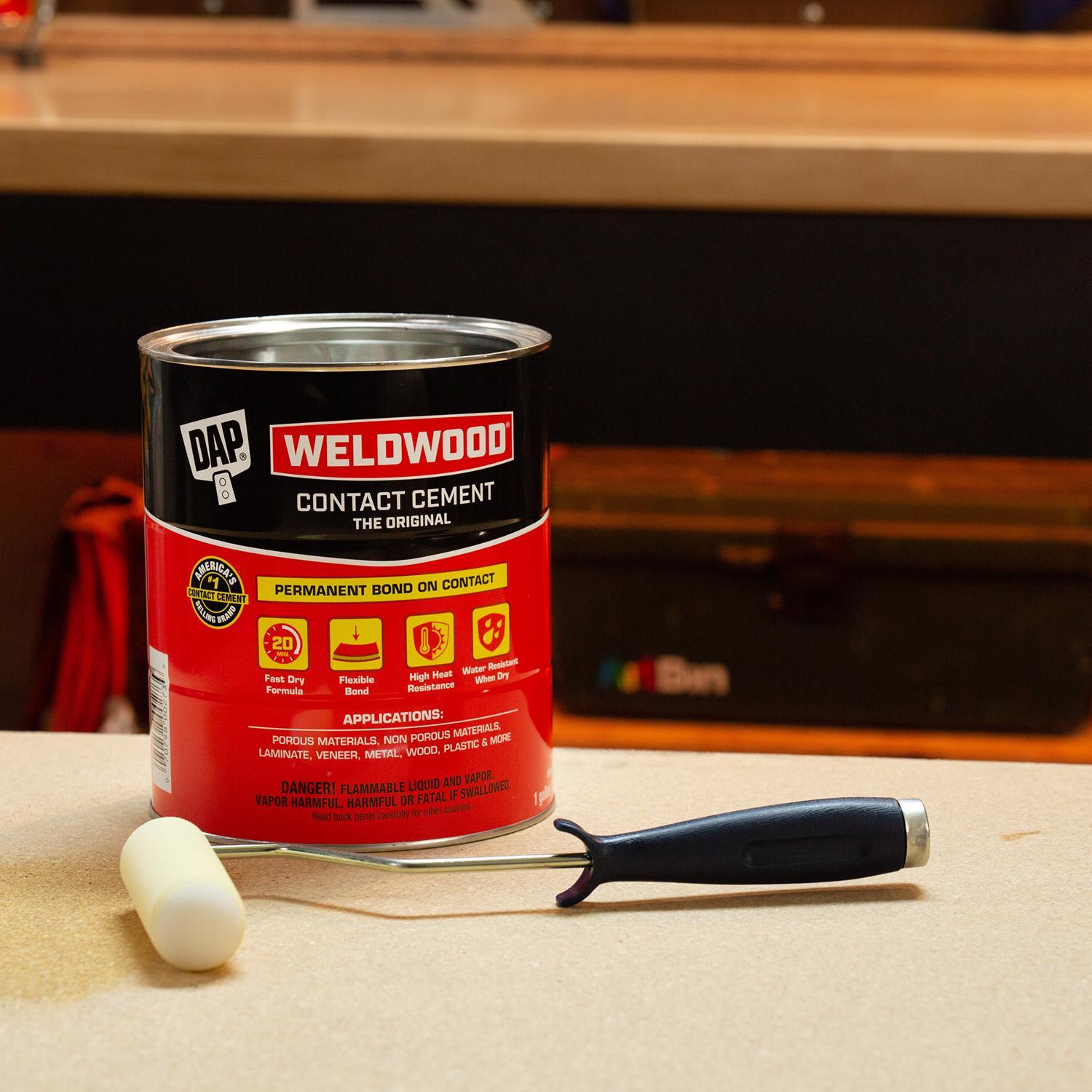 DAP Weldwood High Strength Rubber Tan Contact Cement 1 gal