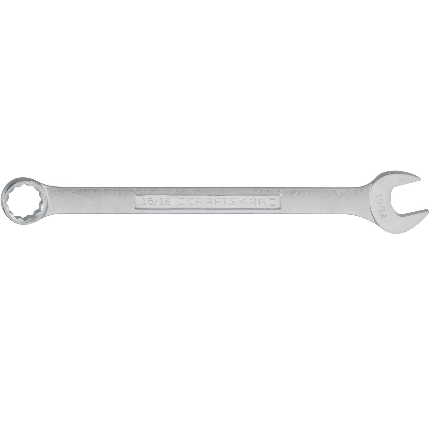 CRAFTSMAN 15/16 in. X 15/16 in. 12 Point SAE Combination Wrench 12.5 in. L 1 pc
