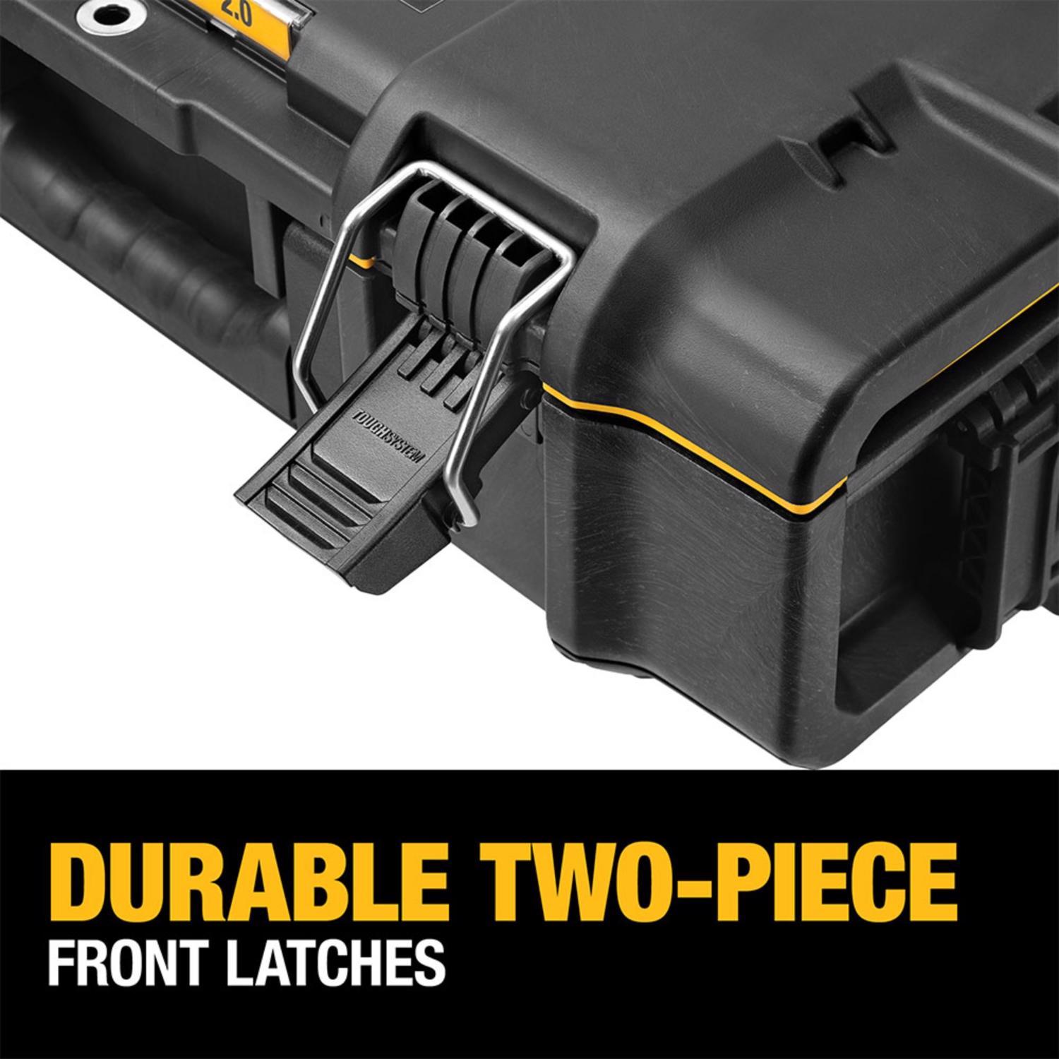 DeWalt ToughSystem 2.0 21.75 in. Medium Tool Box Black/Yellow