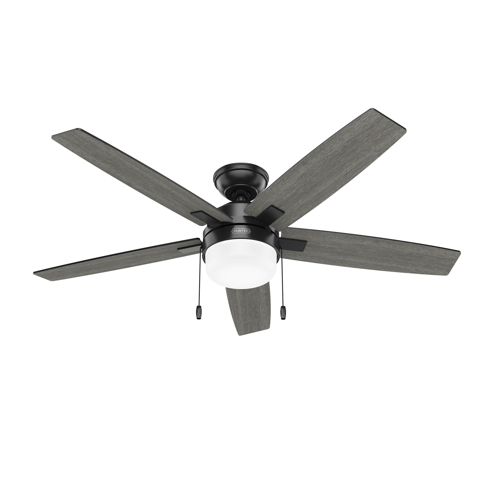 Hunter Fan Anisten 52 inch Matte Black with Matte Black / Dark Gray Oak Blades Ceiling Fan