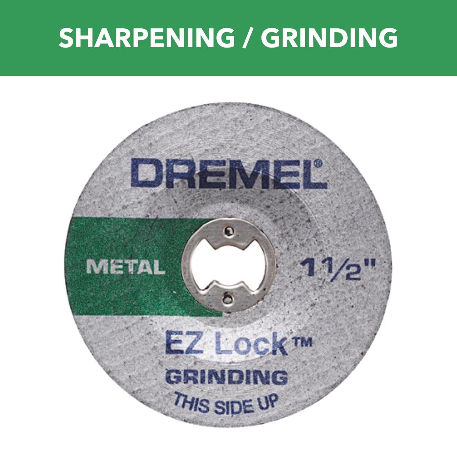 Dremel EZ Lock 1-1/2 in. D X.045 in. thick Metal Grinding Wheel 2 pc