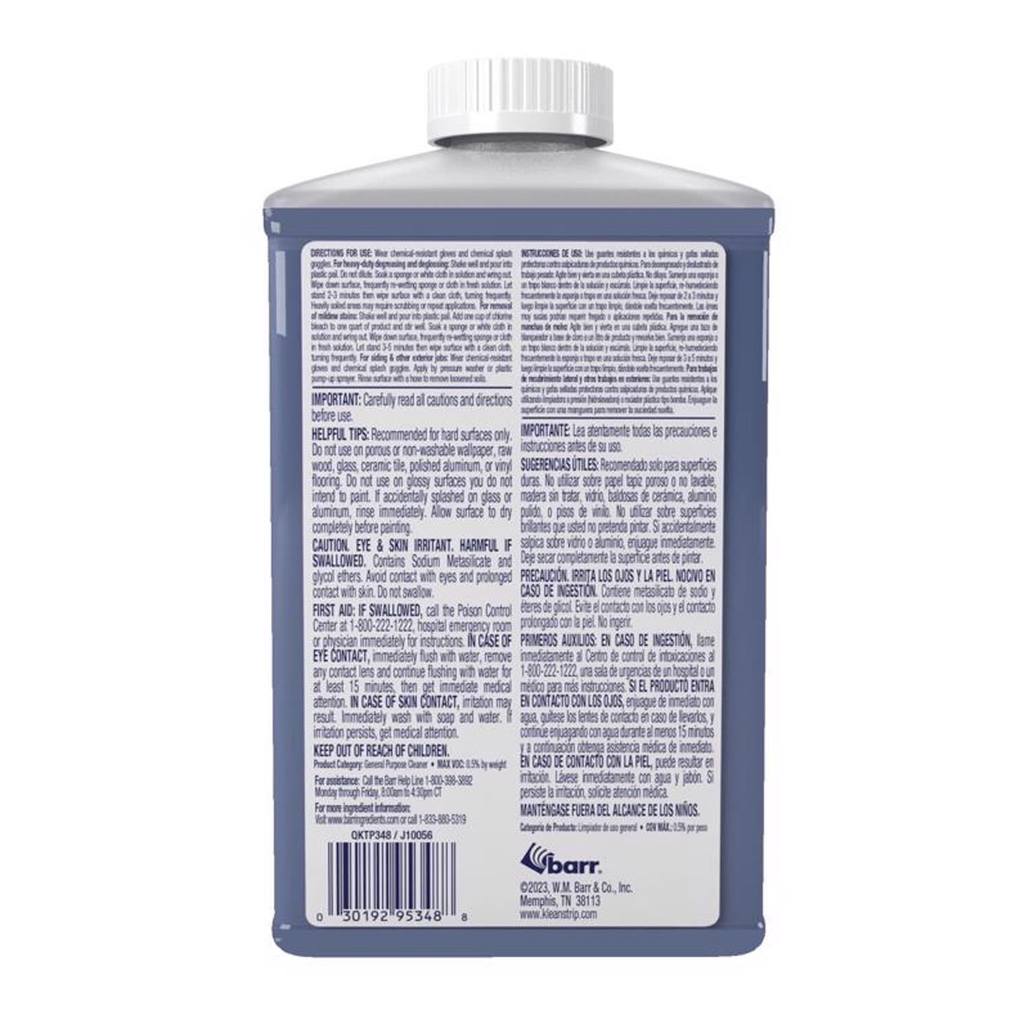 Klean Strip No Scent TSP Substitute Cleaner Liquid 32 oz