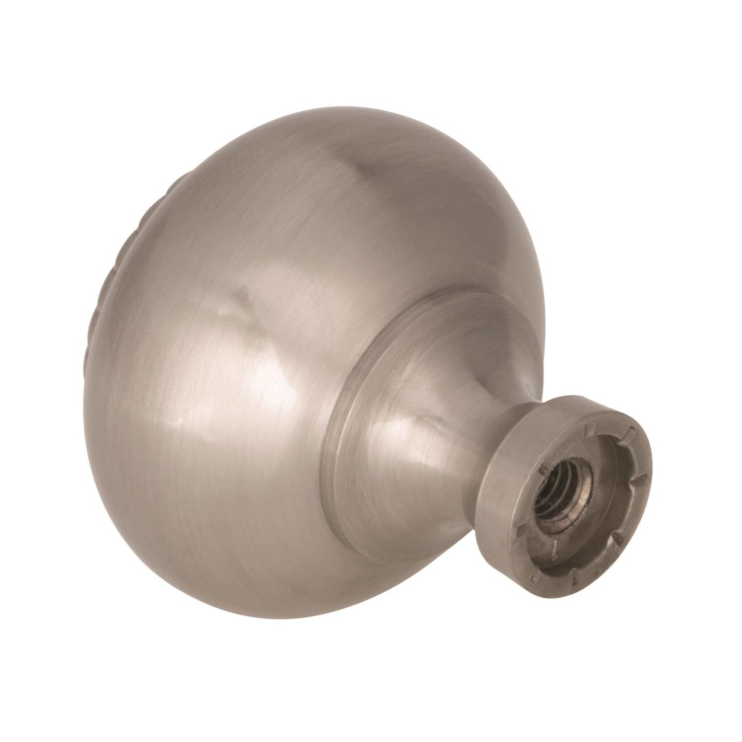 Amerock Allison Round Cabinet Knob 1-1/4 in. D 1-1/4 in. Satin Nickel 1 pk