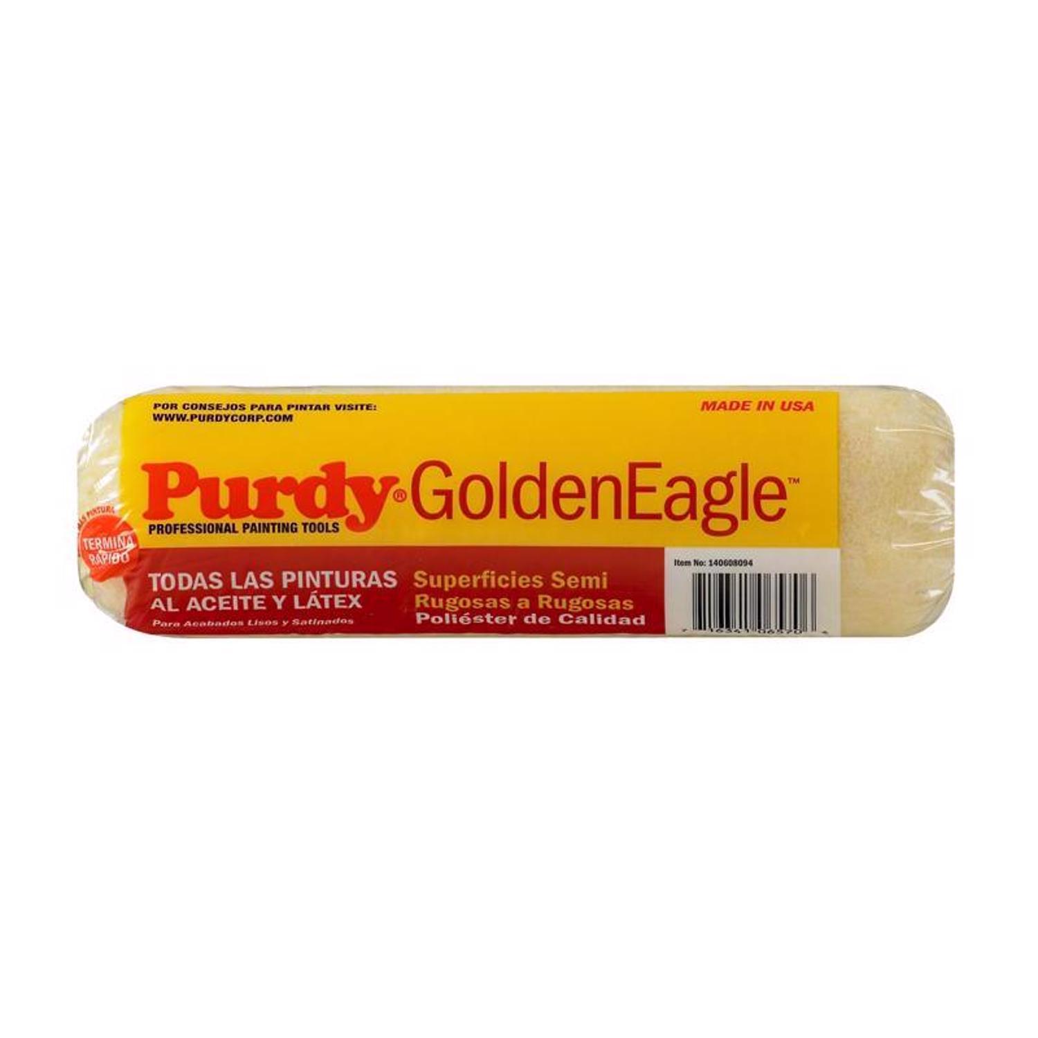 Purdy GoldenEagle Polyester 9 in. W X 3/4 in. Regular Paint Roller Cover 1 pk