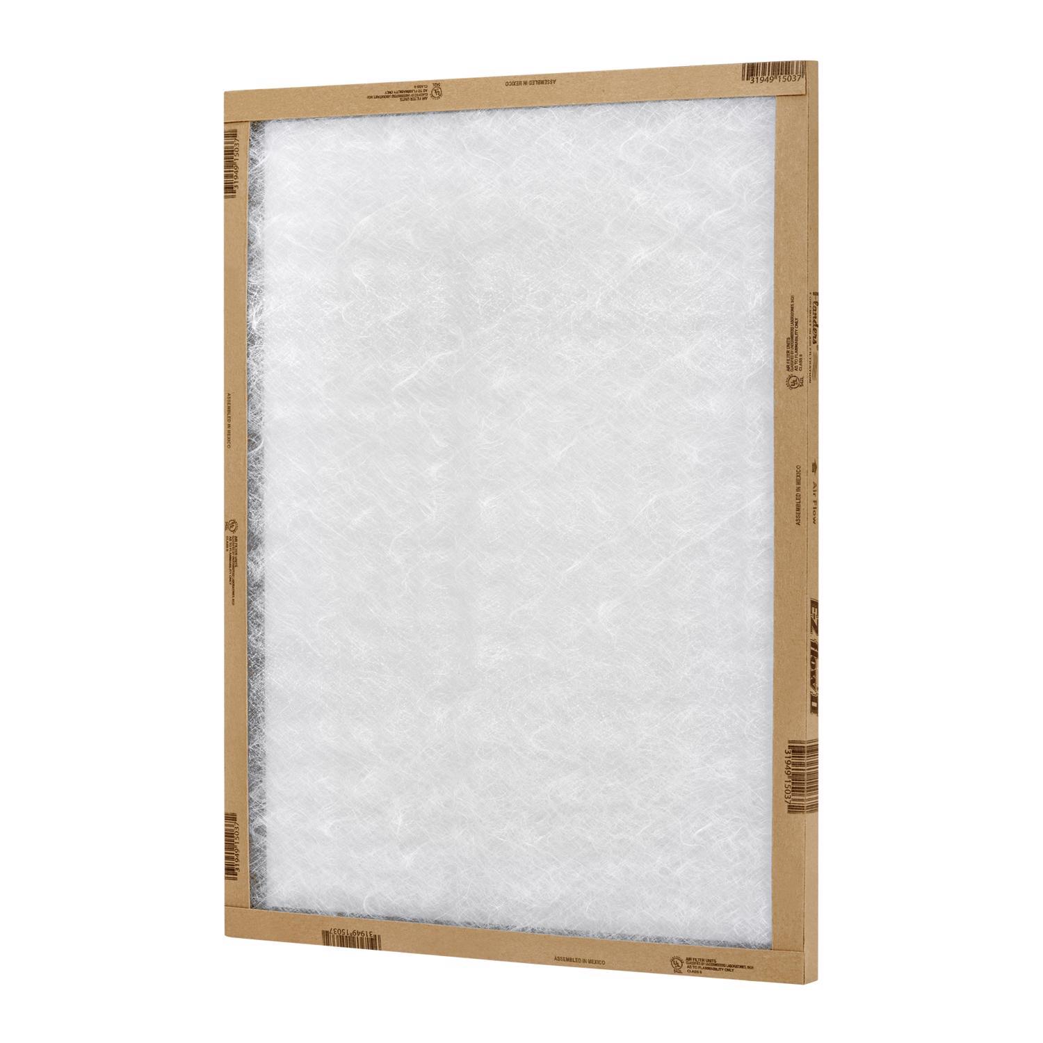 AAF Flanders EZ Flow II 20 in. W X 30 in. H X 1 in. D Fiberglass 1 MERV Air Filter 1 pk
