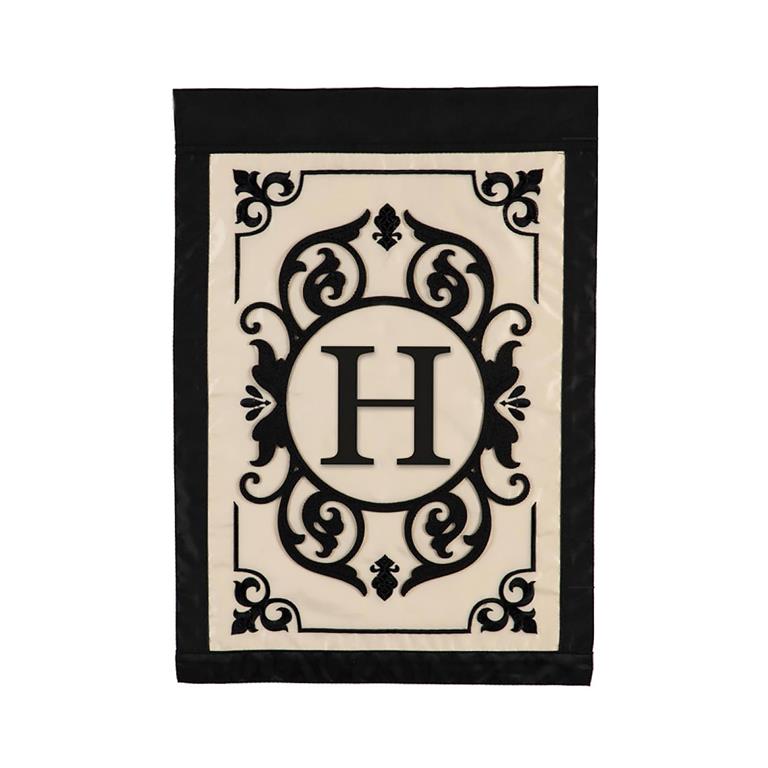 Monogram Garden Filigree Flag