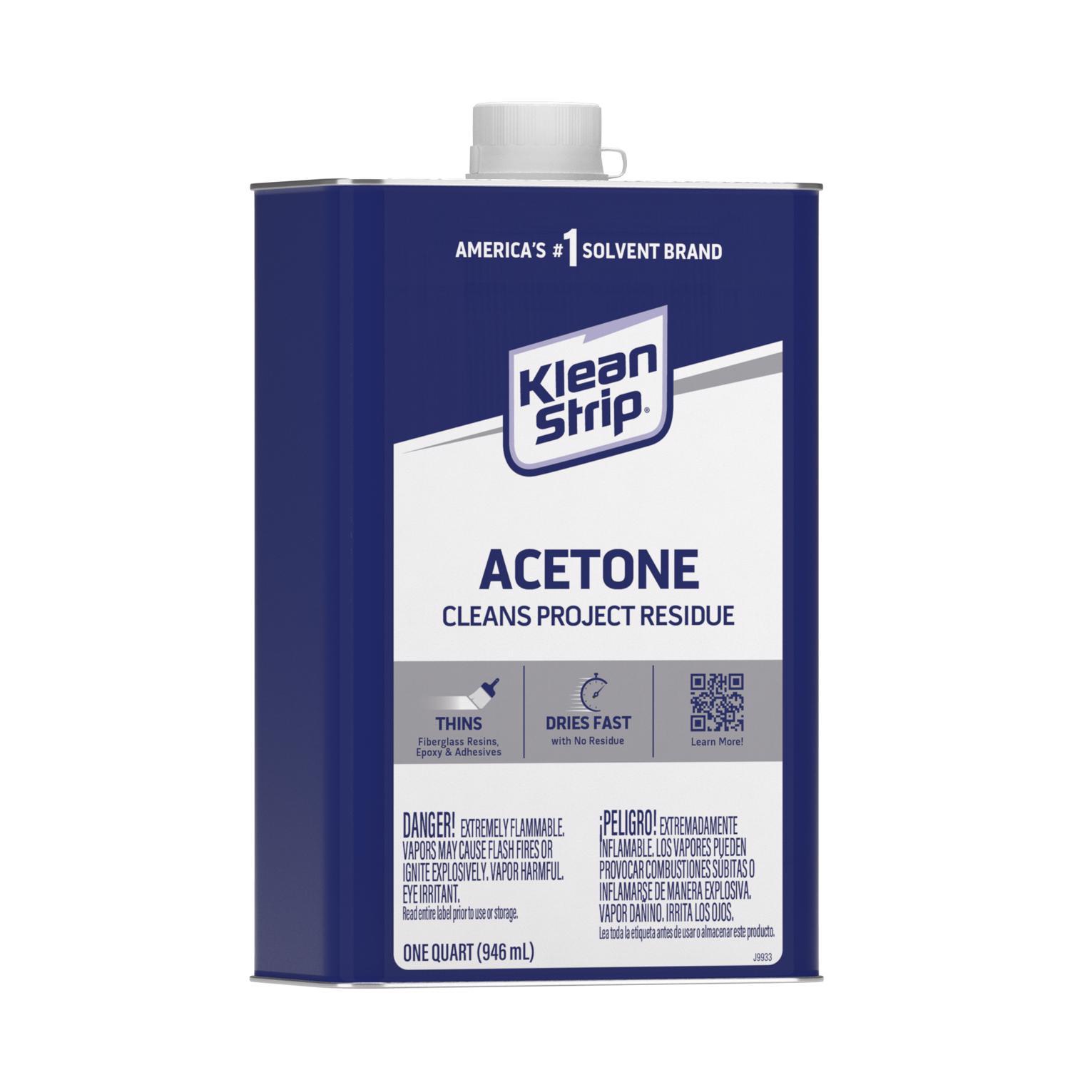 Klean Strip Acetone Solvent 1 qt