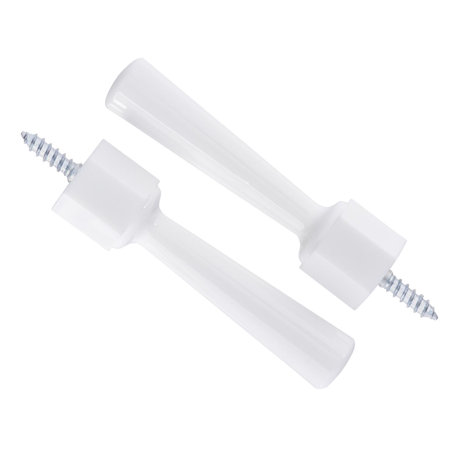 Ace 3-1/4 in. W Plastic White Flexible Door Stop Mounts to door and wall. in.
