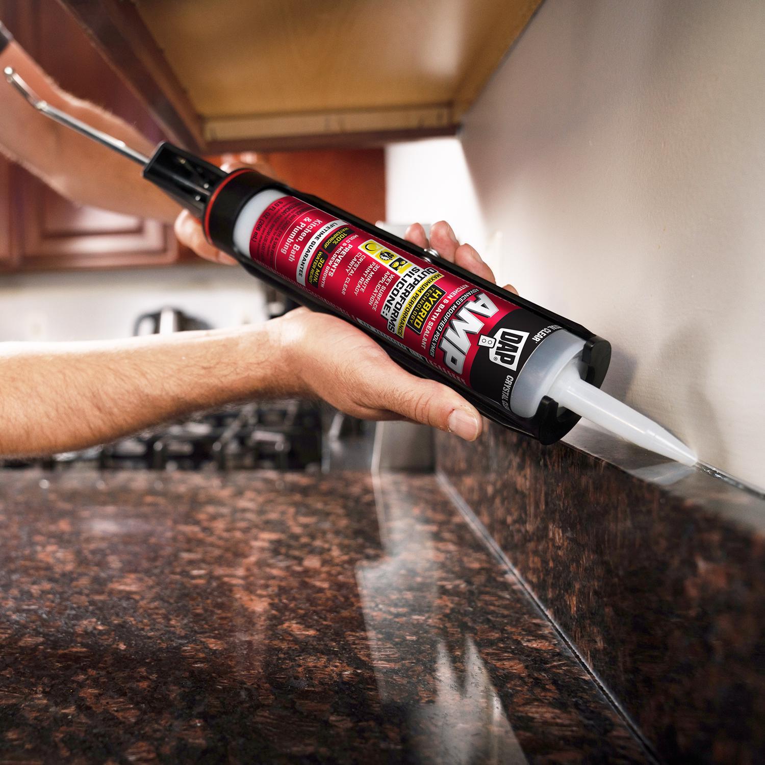 DAP AMP White Polymer Advanced Hybrid Caulk Sealant 9 oz