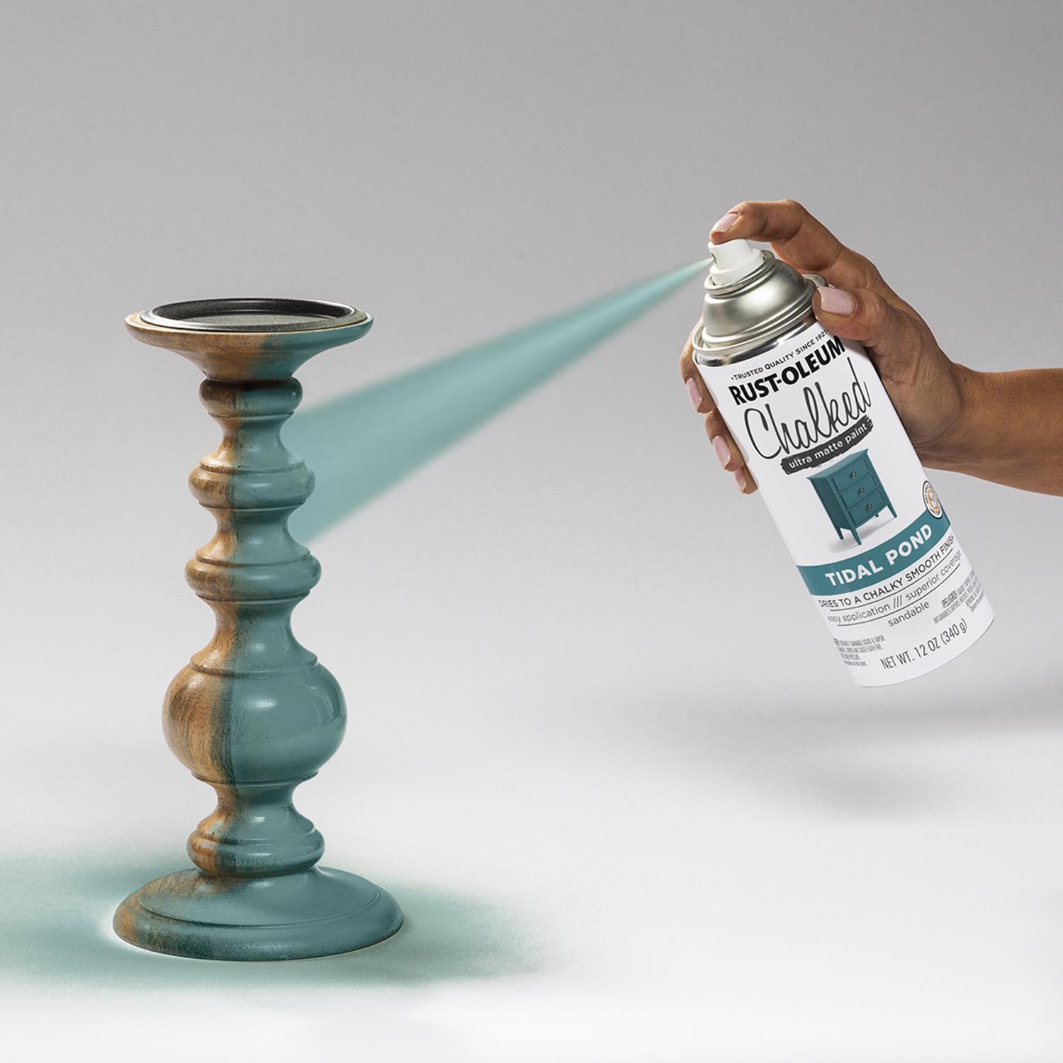 Rust-Oleum Chalked Ultra Matte Tidal Pond Oil-Based Acrylic Sprayable Chalk Paint 12 oz