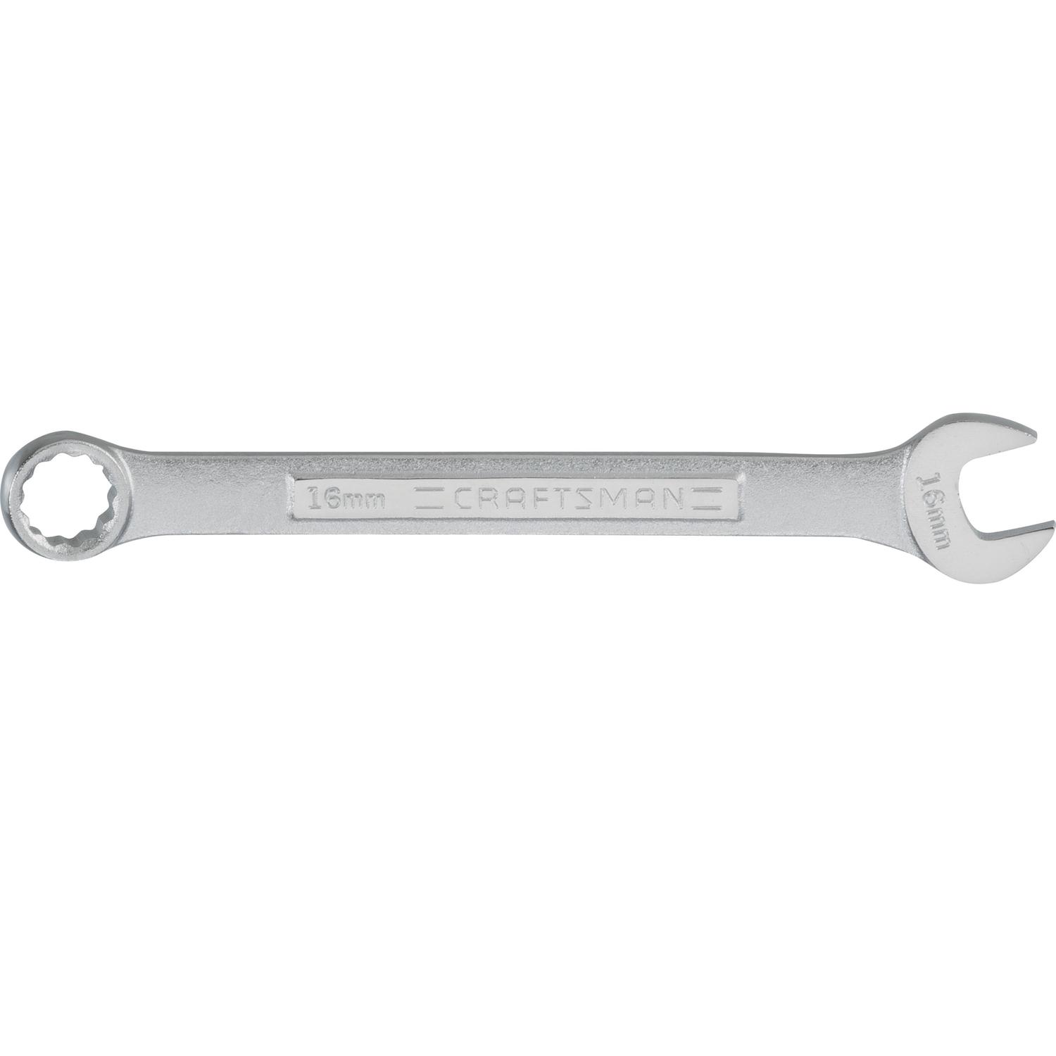 CRAFTSMAN 16 mm X 16 mm 12 Point Metric Combination Wrench 8 in. L 1 pc