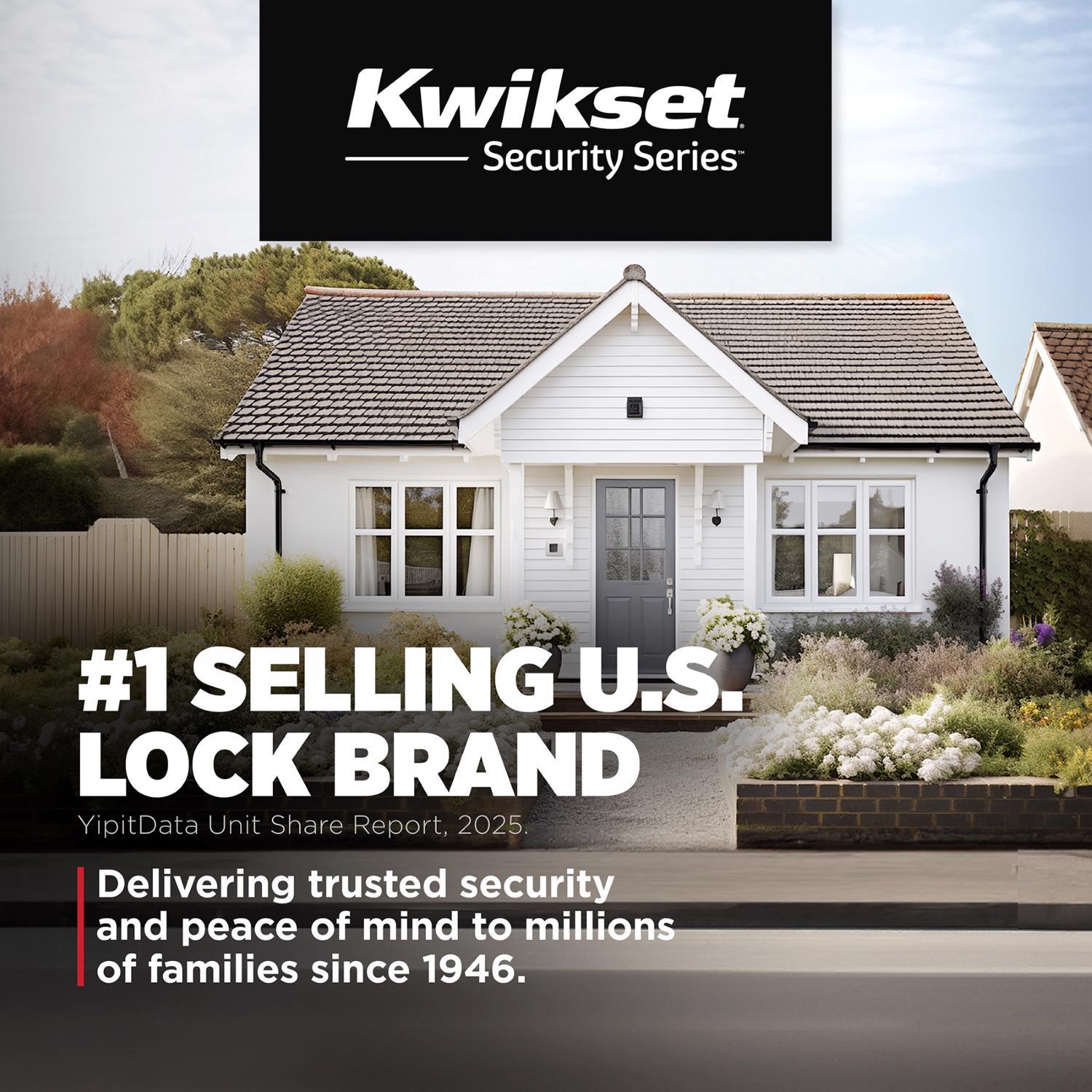 Kwikset Tylo Polished Brass Passage Door Knob