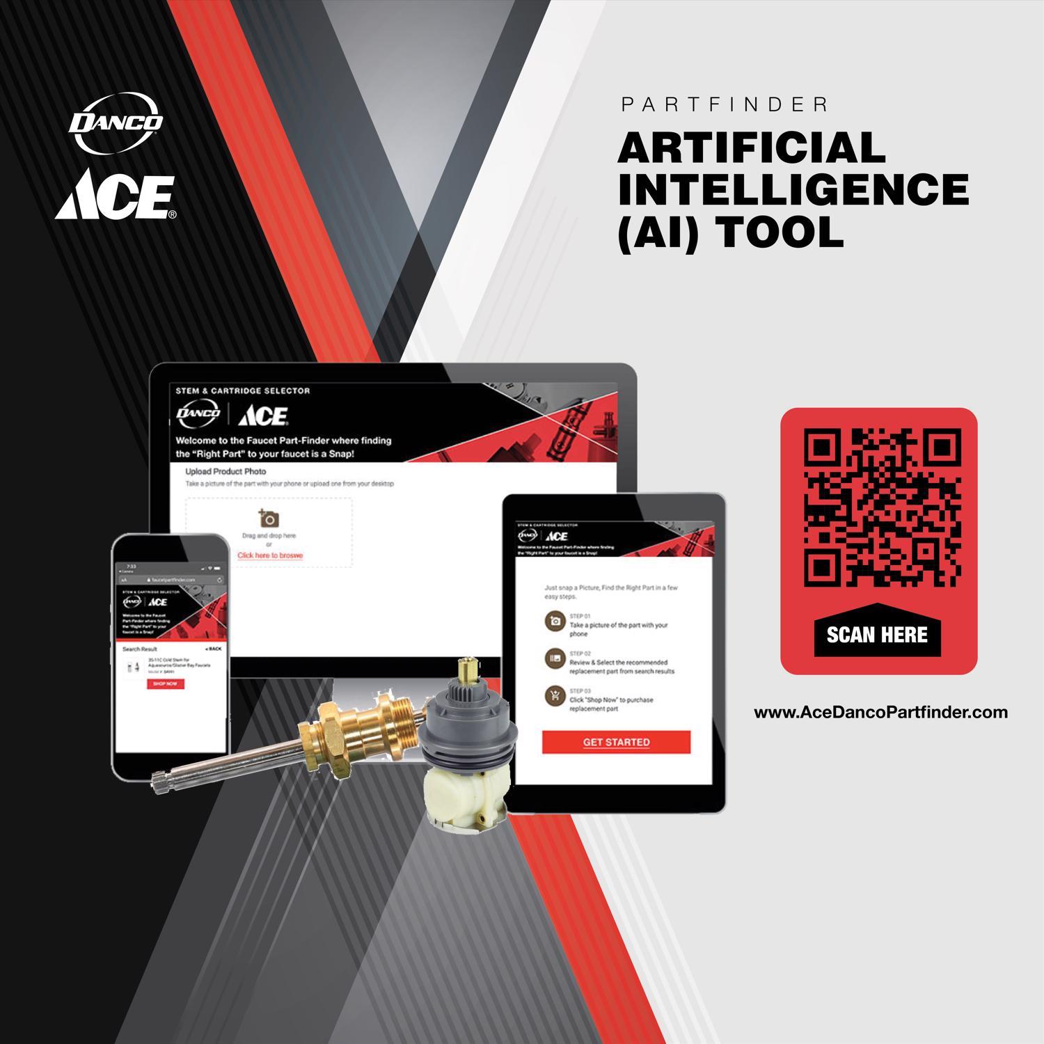 Ace 3G-4H Hot Faucet Stem For Pfister