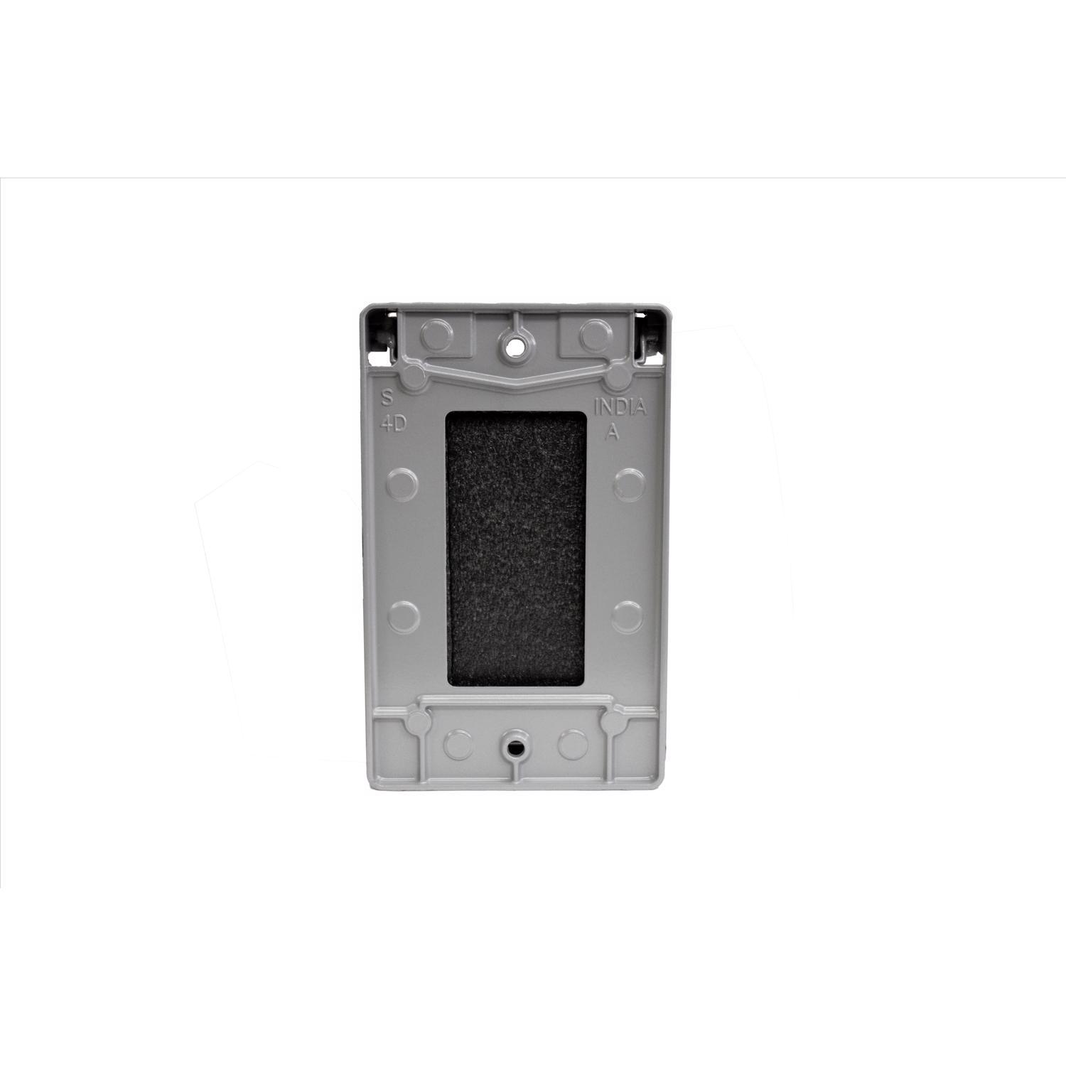 Sigma Engineered Solutions Rectangle Die-Cast Metal 1 gang 4.57 in. H X 2.83 in. W Vertical GFCI Cov