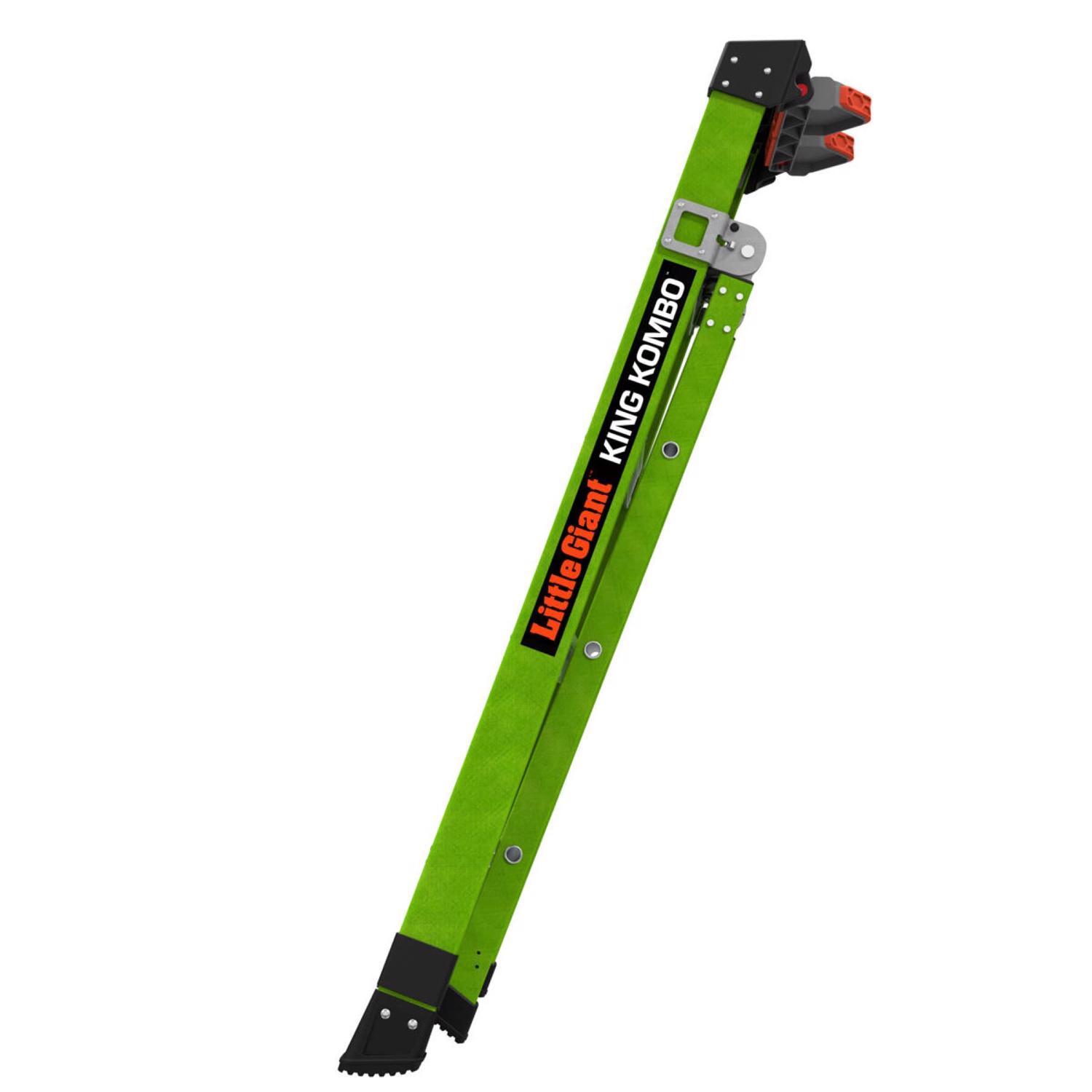 Little Giant King Kombo 5 ft. H Fiberglass Multi-Position Ladder Type IAA 375 lb. capacity
