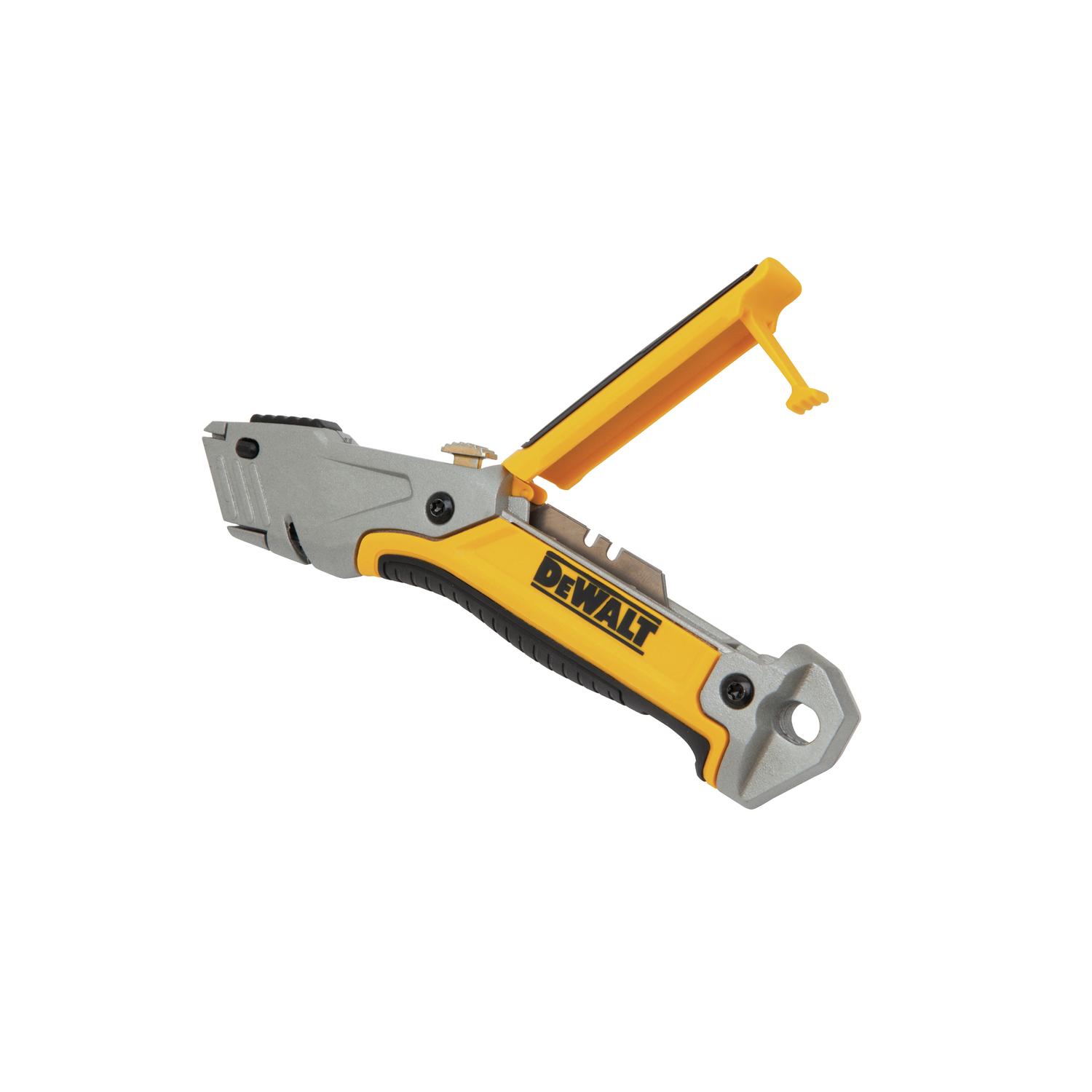 DeWalt 9-1/4 in. Retractable Utility Knife Black/Yellow 1 pk