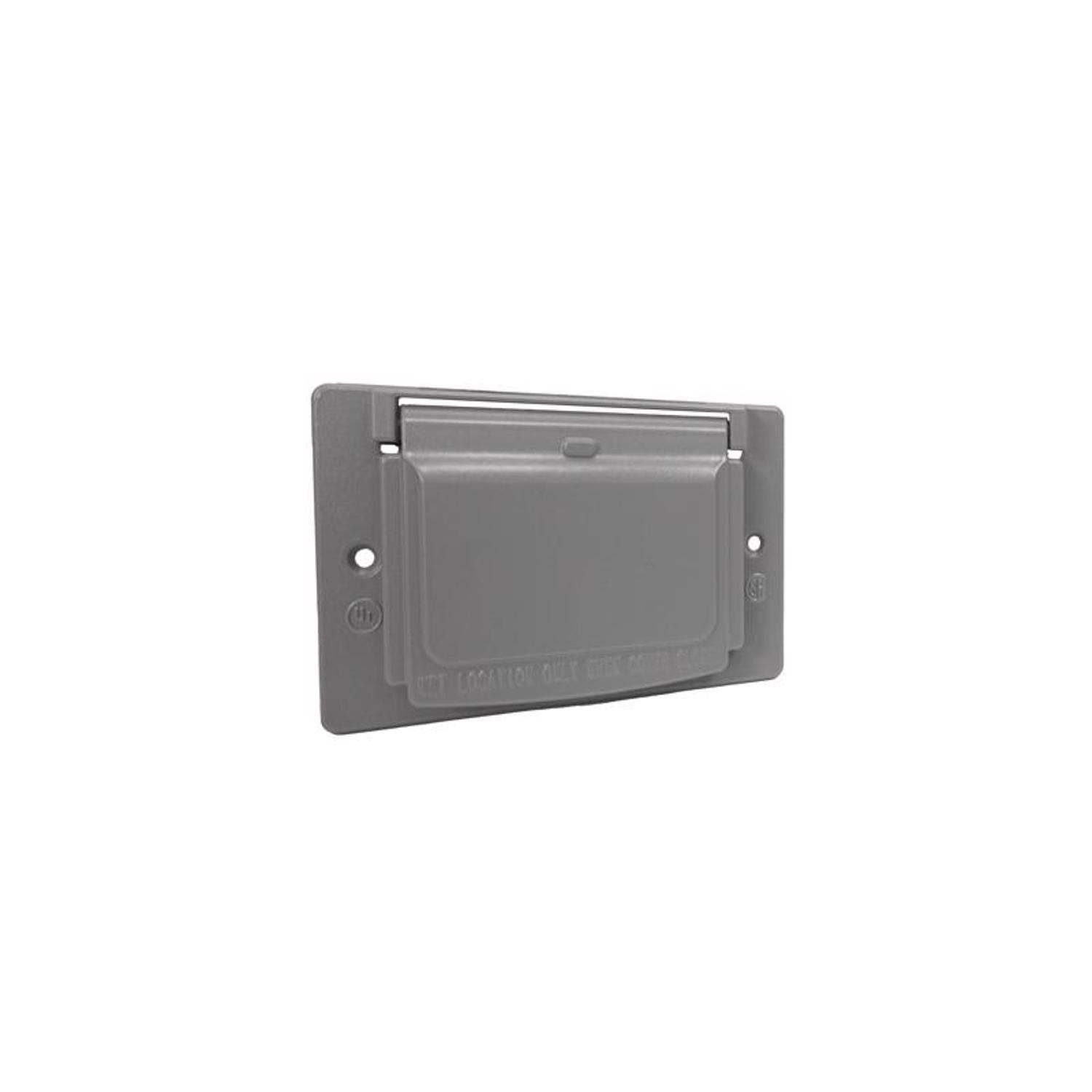 Sigma Engineered Solutions Rectangle Die-Cast Metal 1 gang 2.83 in. H X 4.57 in. W Horizontal GFCI C