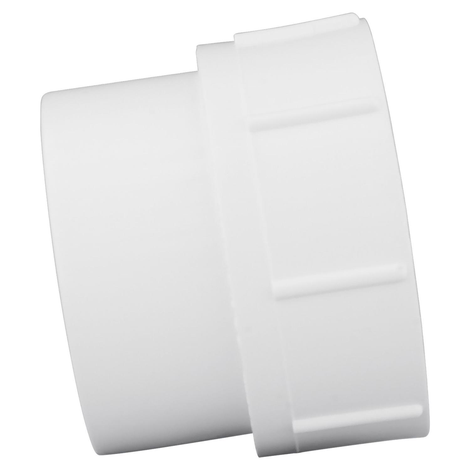 Charlotte Pipe Schedule 40 4 in. Spigot X 4 in. D FPT PVC Pipe Adapter 1 pk