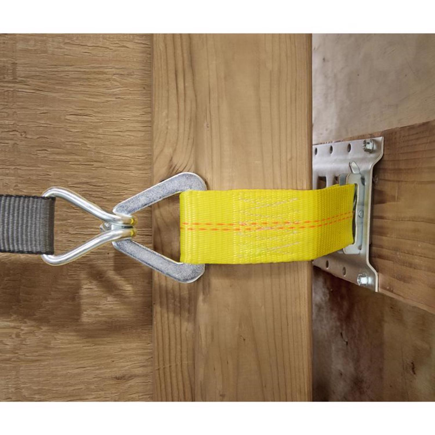 Keeper 2 in. W X 7 in. L Yellow E-Track Tie-Off 2000 lb 1 pk