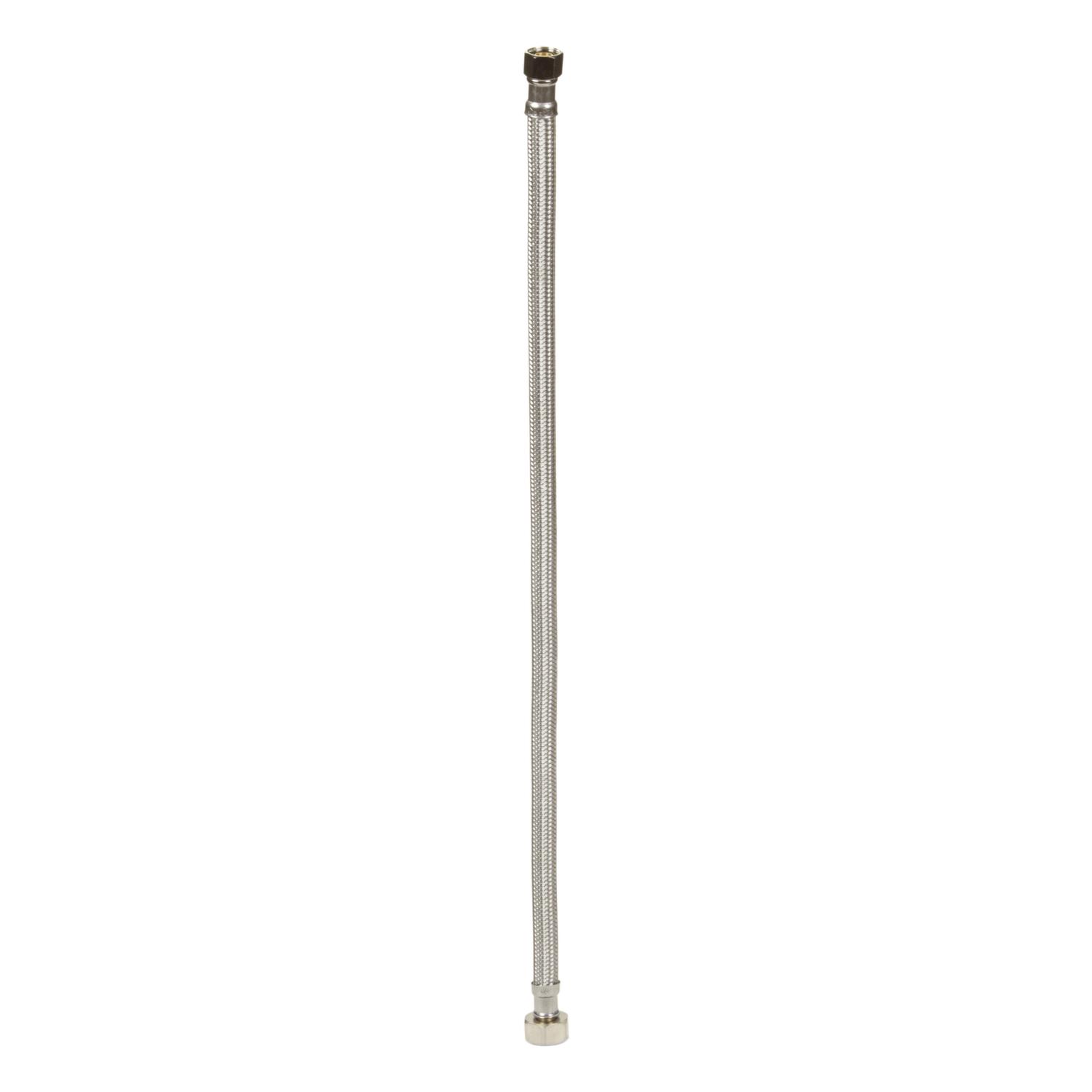 Ace 3/8 in. Compression X 1/2 in. D FIP 20 in. Braided Stainless Steel Faucet Supply Line