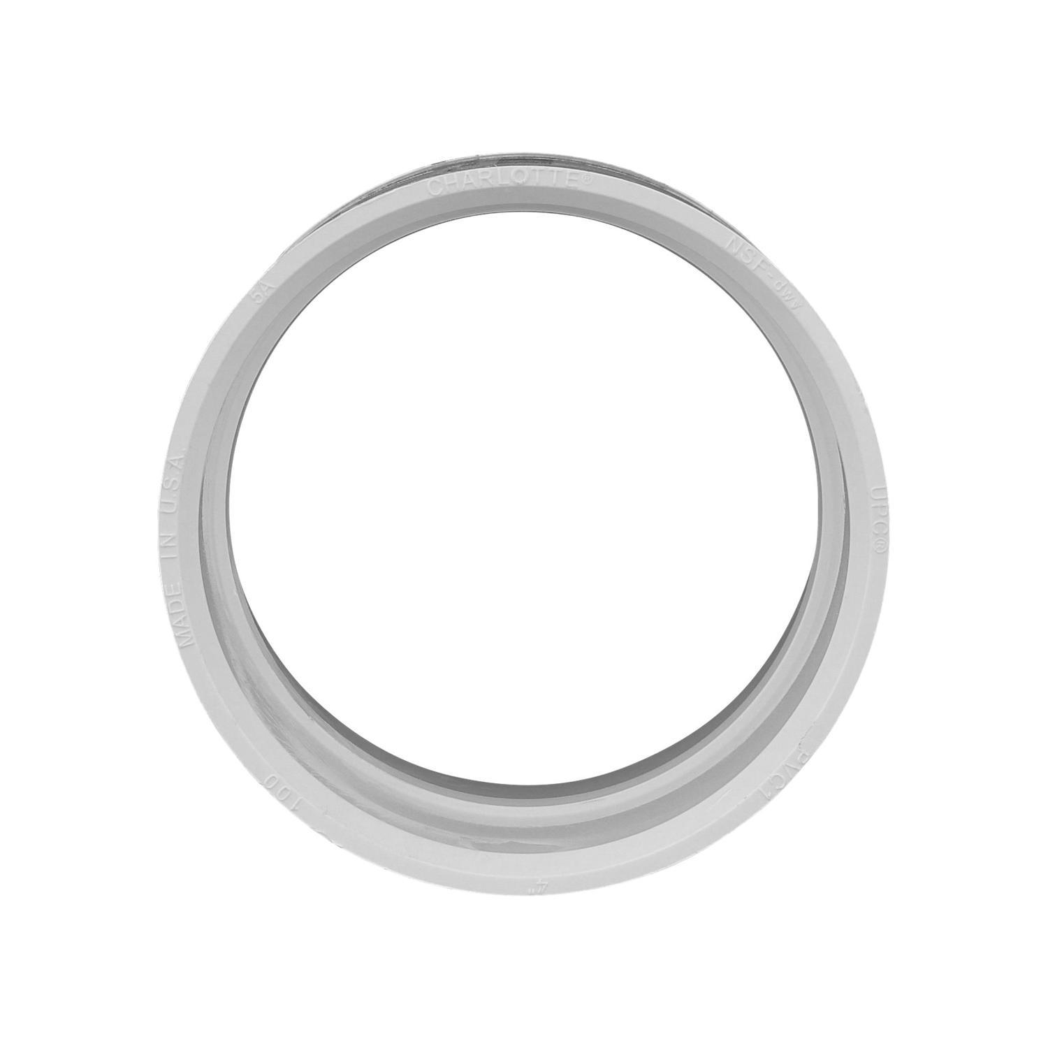 Charlotte Pipe Schedule 40 1-1/2 in. Hub X 1-1/2 in. D Hub PVC Coupling 1 pk