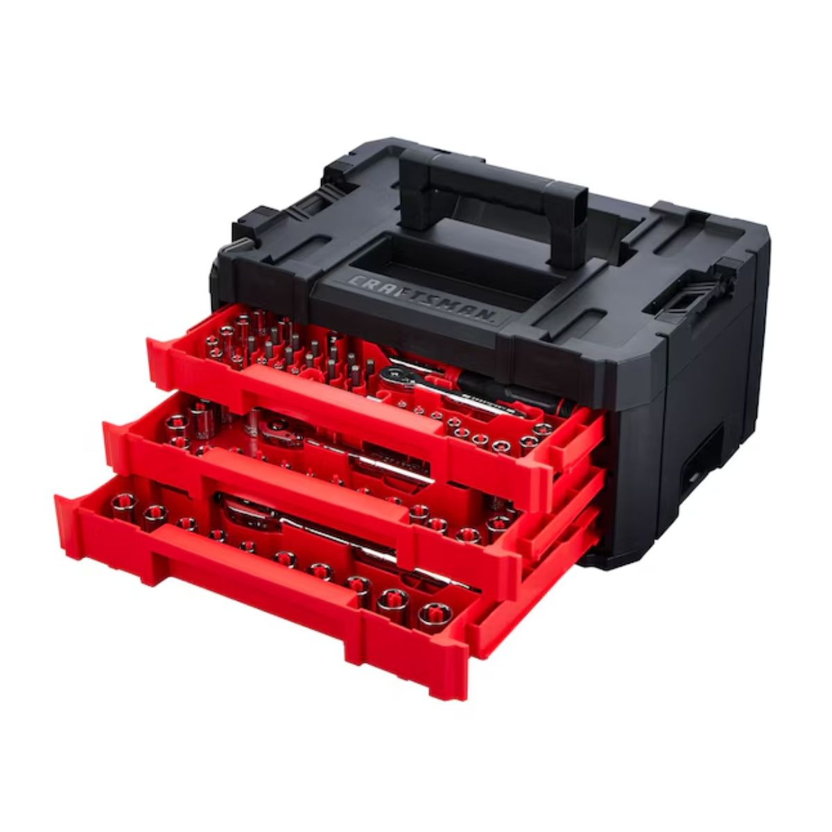 CRAFTSMAN VERSASTACK 242 -Piece Metric and standard (SAE) Mechanics Tool Set with Hard Case