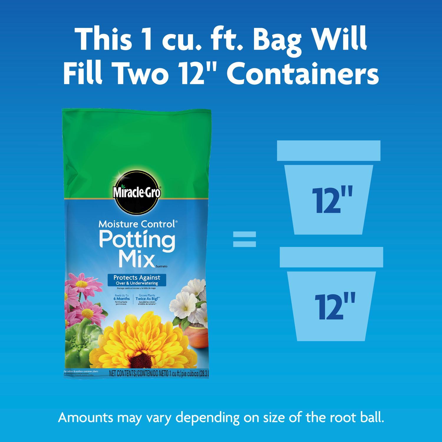 Miracle-Gro Moisture Control Flower and Plant Potting Mix 25 qt
