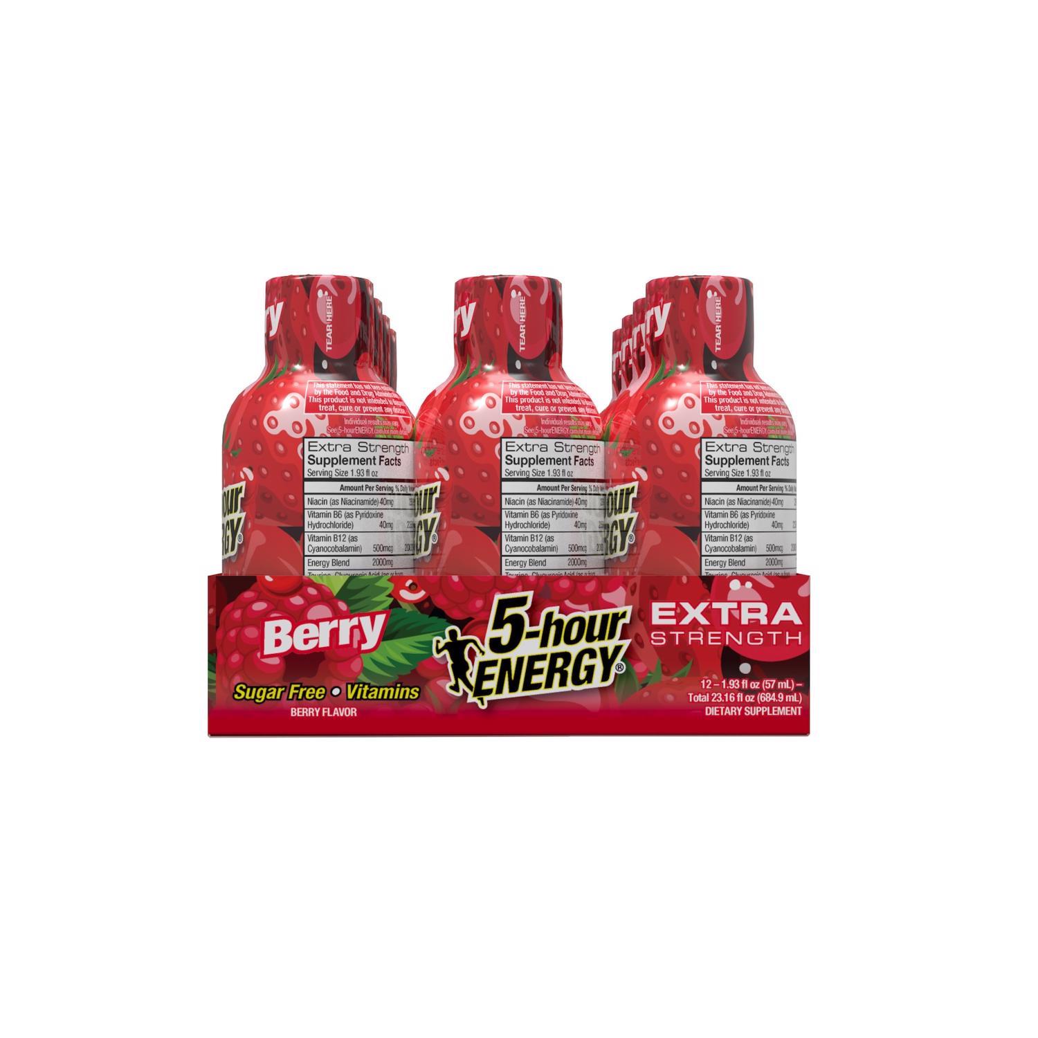 5-hour Energy Extra Strength Sugar Free Berry Energy Shot 1.93 fl. oz.