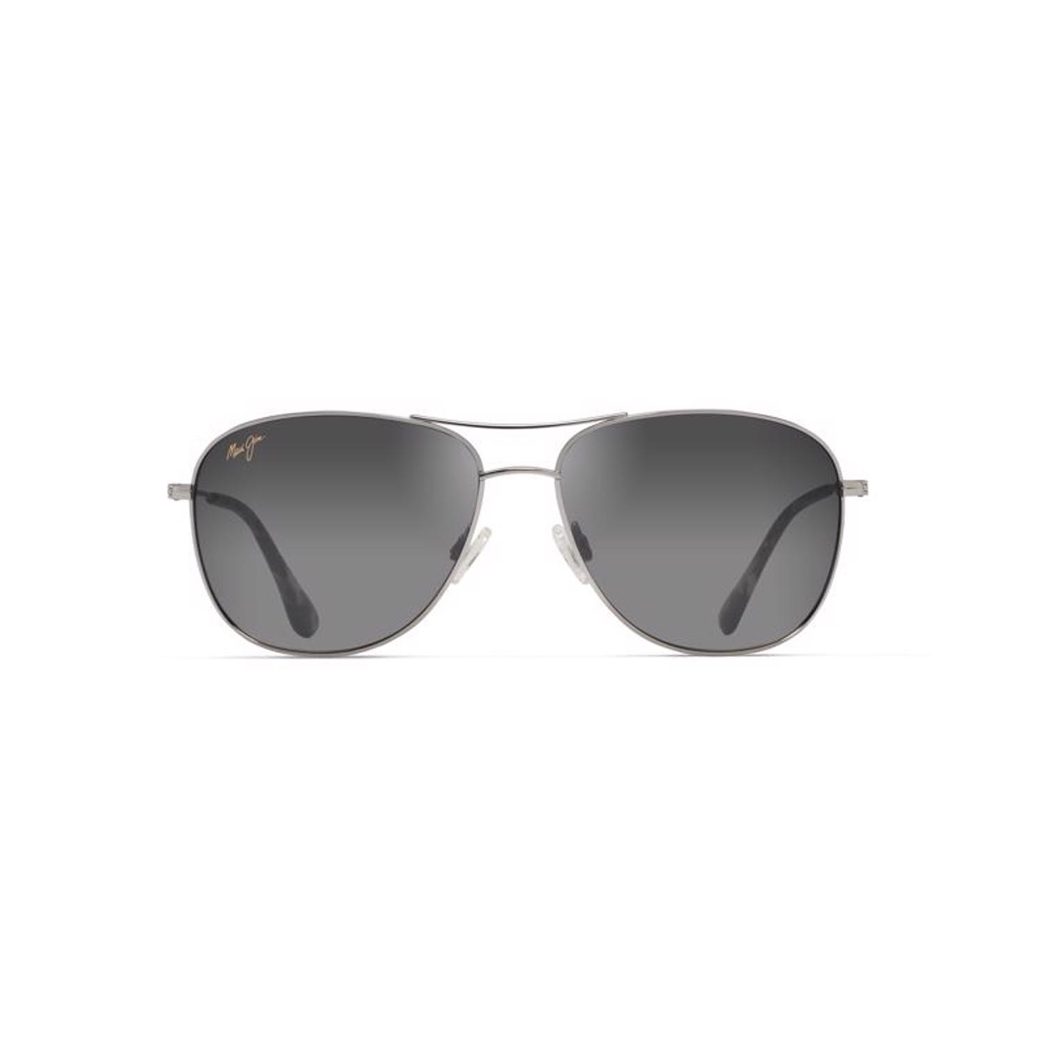 Maui Jim Cliff House Sunglasses Unisex Silver Frame Neutral Grey Lens Polarized