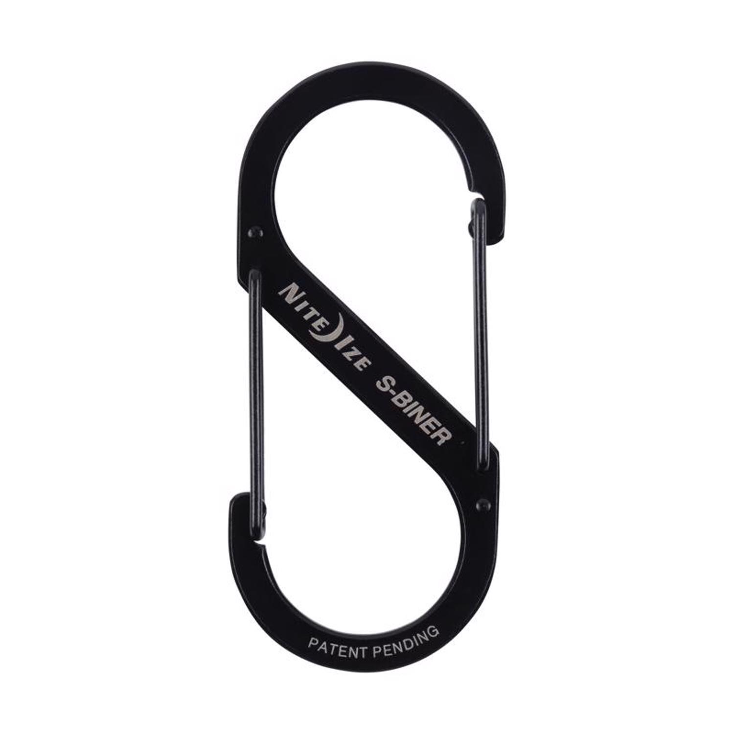 Nite Ize S-Biner Stainless Steel Black Dual Carabiner S-Biner