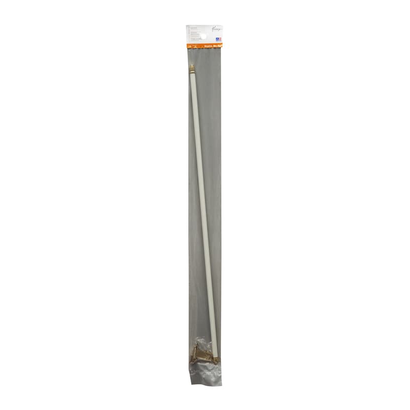 Kenney White Traditional/Transitional Sash Rod 28 in. L X 48 in. L