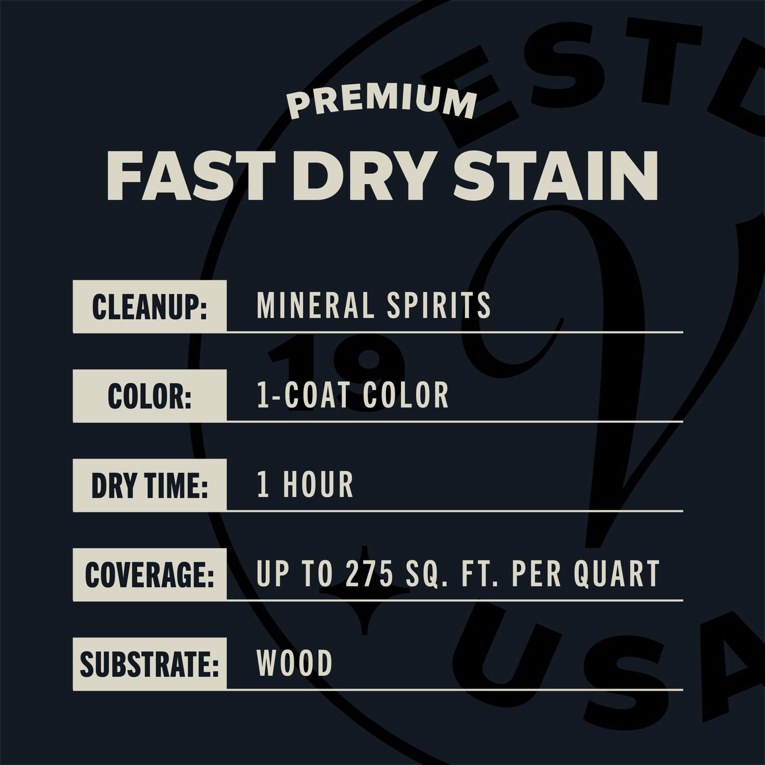 Varathane Premium Worn Navy Oil-Based Fast Dry Wood Stain 1 qt