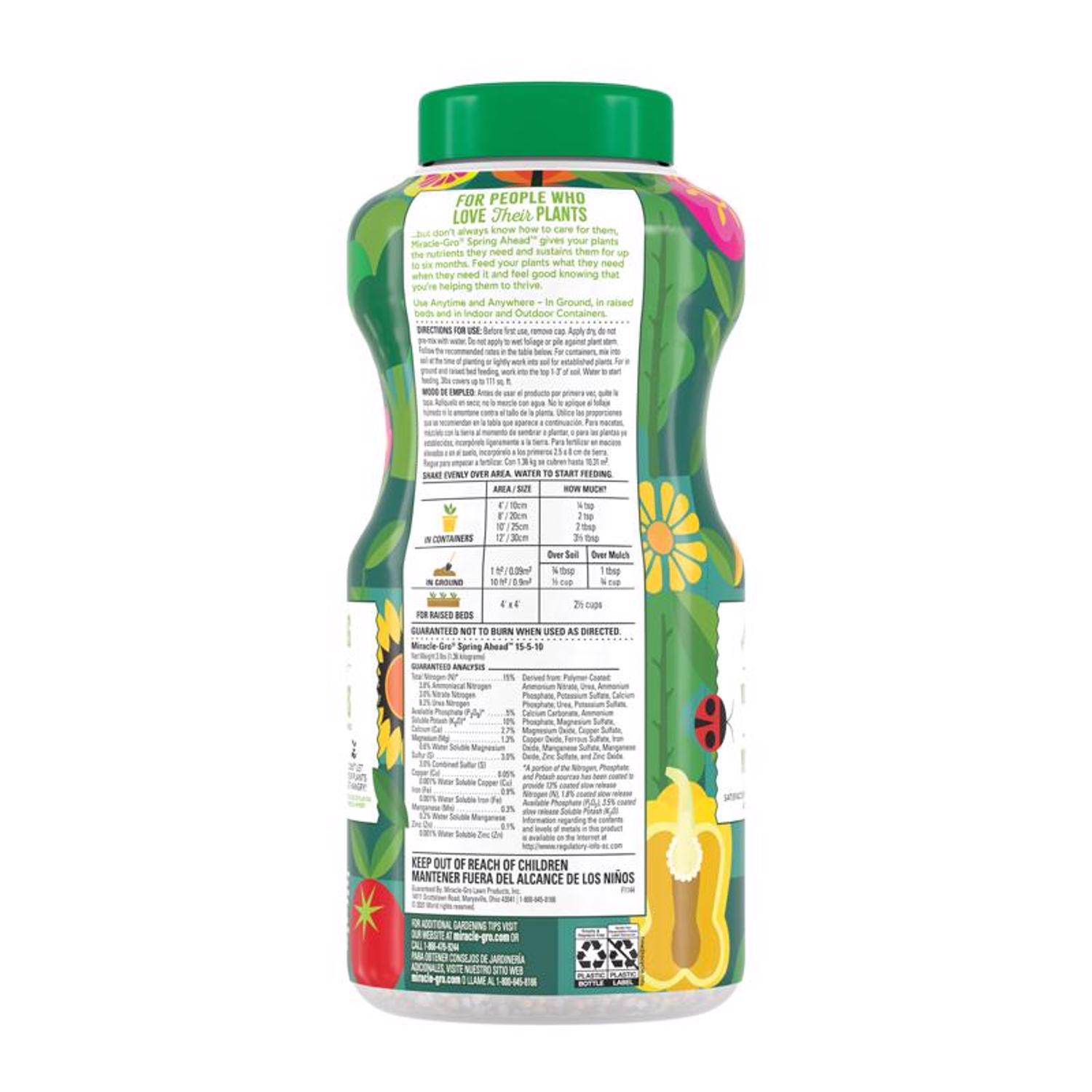 Miracle-Gro Spring Ahead Granules All Purpose Plant Food 3 lb