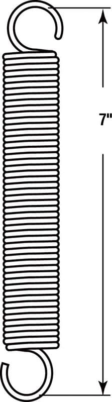 Prime-Line 7 in. L X 1-1/16 in. D Extension Spring 1 pk