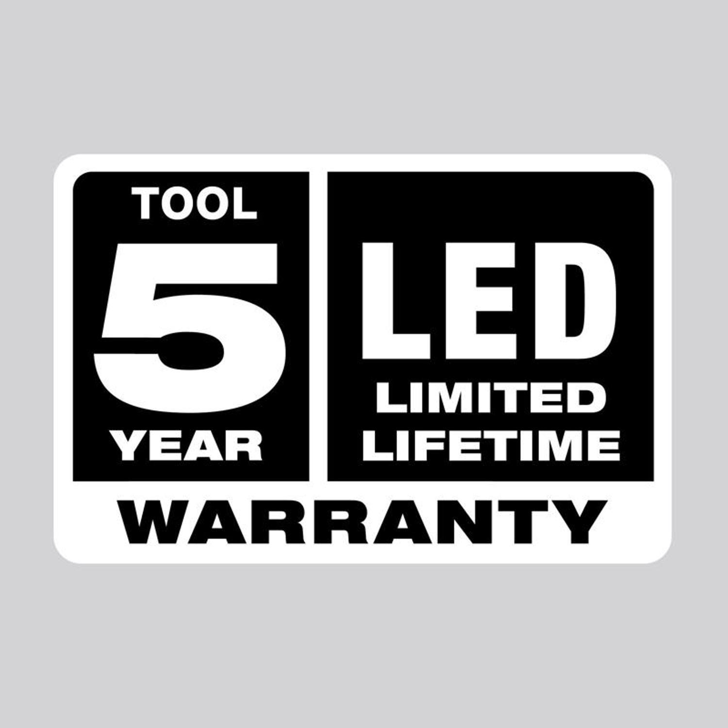 Milwaukee M18 1250 lm Red LED Rechargeable Search Light
