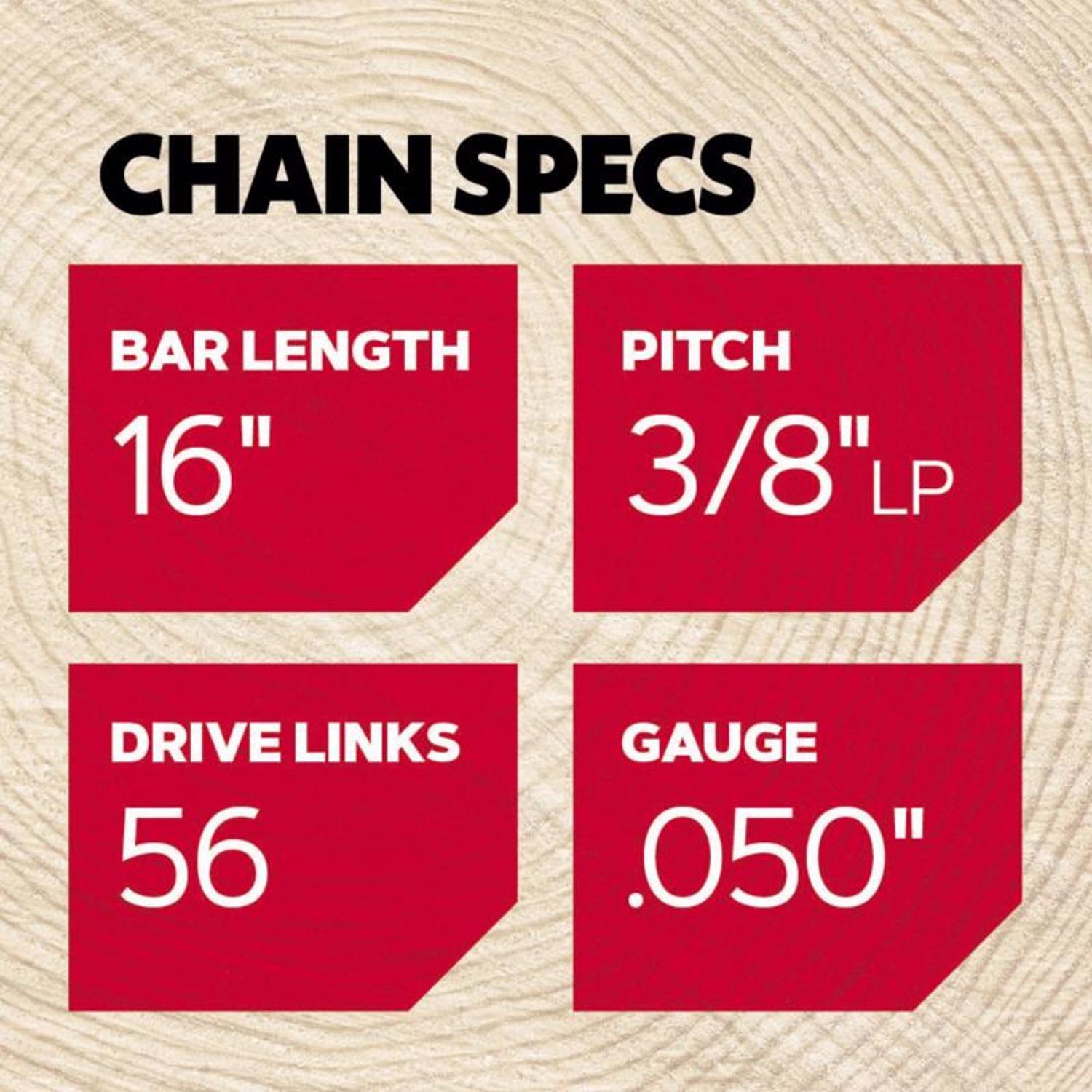 Oregon AdvanceCut S56 16 in. Chainsaw Chain 56 links