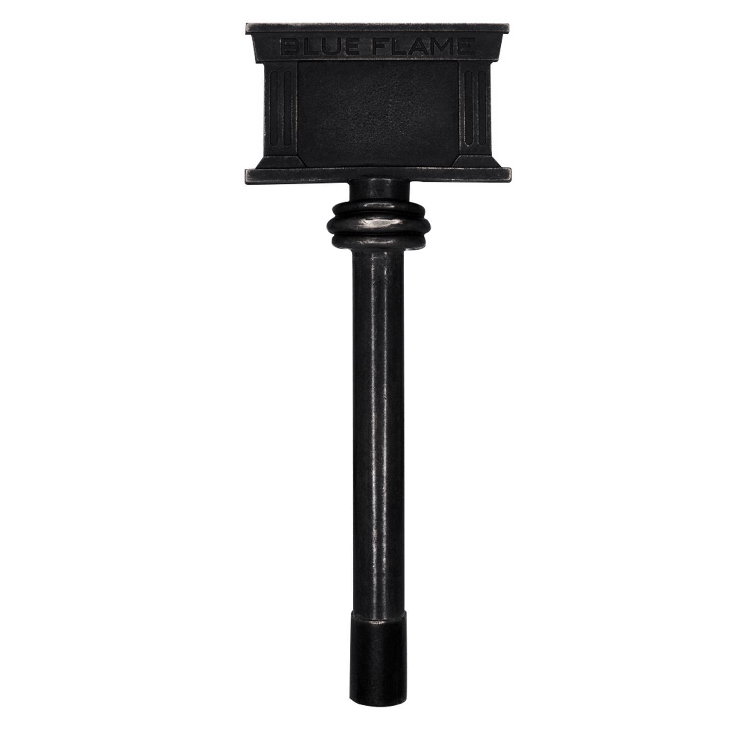 Blue Flame Black Flat Zinc Gas Valve Key