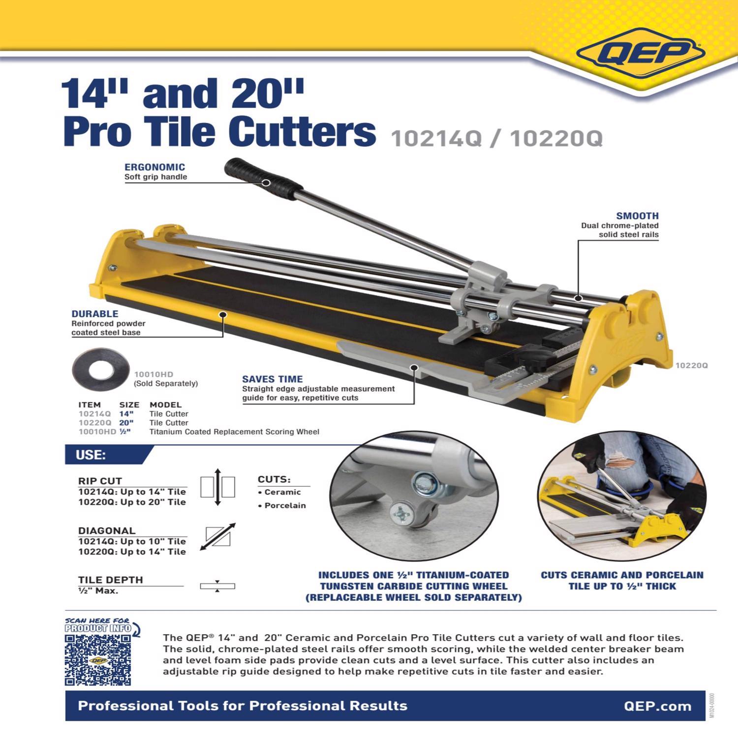 QEP 4.5 in. H X 6.1 in. W X 14 in. L Steel Tile Cutter 1 pk