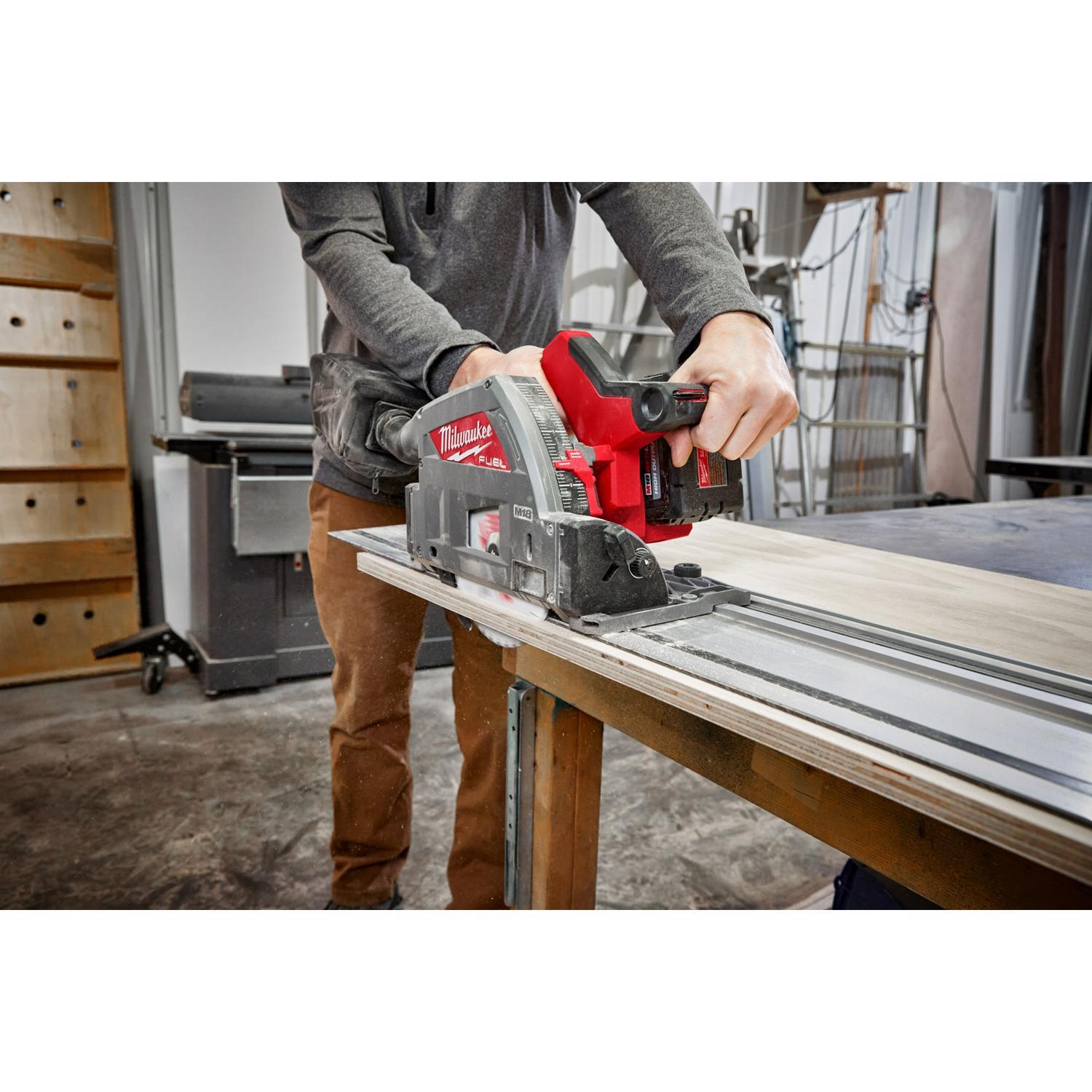 Milwaukee 55 in. L X 0.4 in. H Guide Rail Silver 1 pc