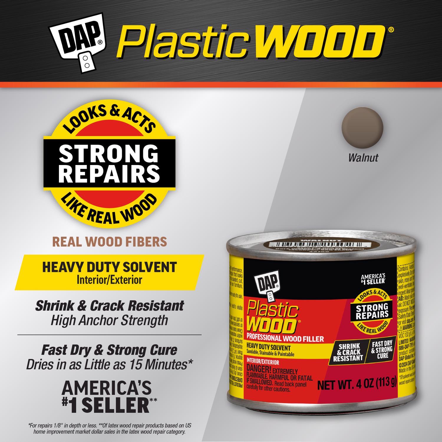 DAP Plastic Wood Walnut Wood Filler 4 oz