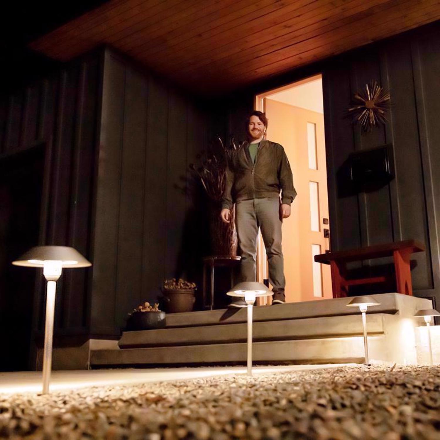 Feit OneSync Bronze Solar Powered 0.4 W LED Pathway Light 1 pk
