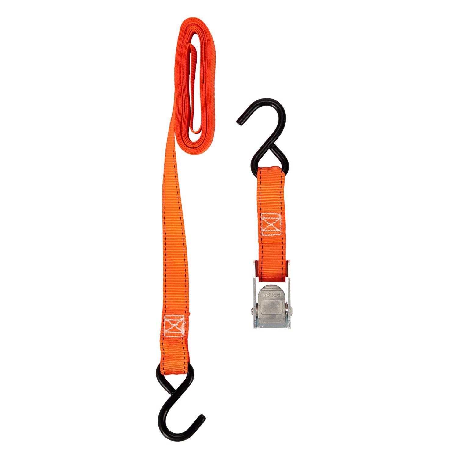 Keeper 1 in. W X 10 ft. L Orange Tie Down Strap 300 lb 4 pk