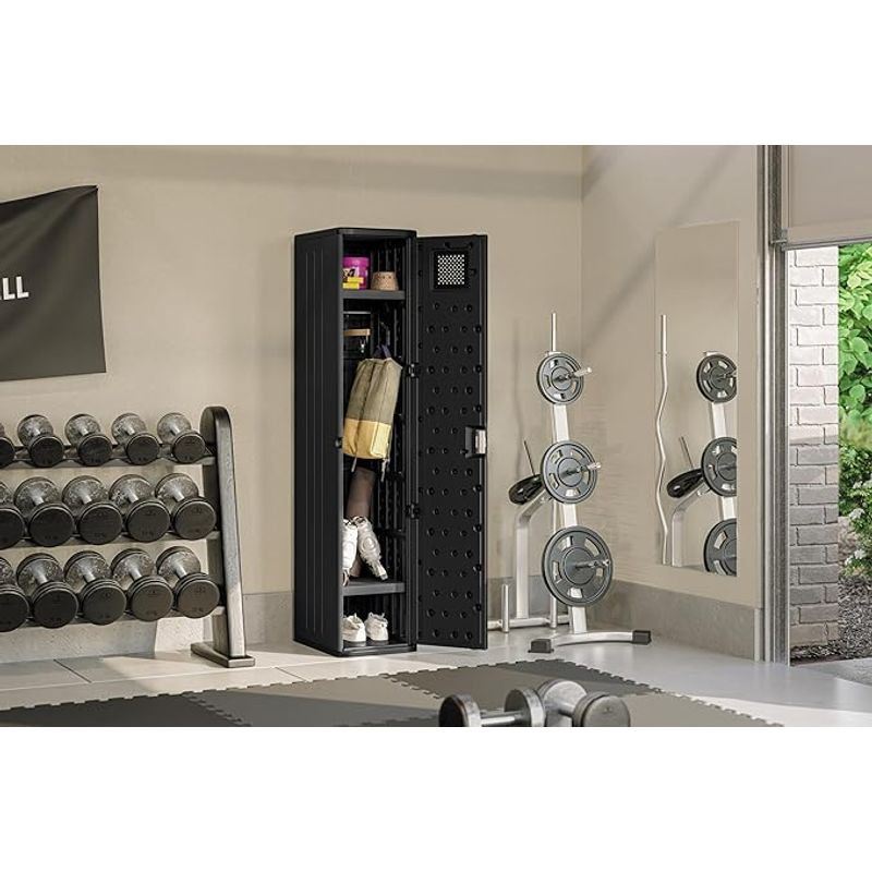 Suncast Tall Storage Locker Black