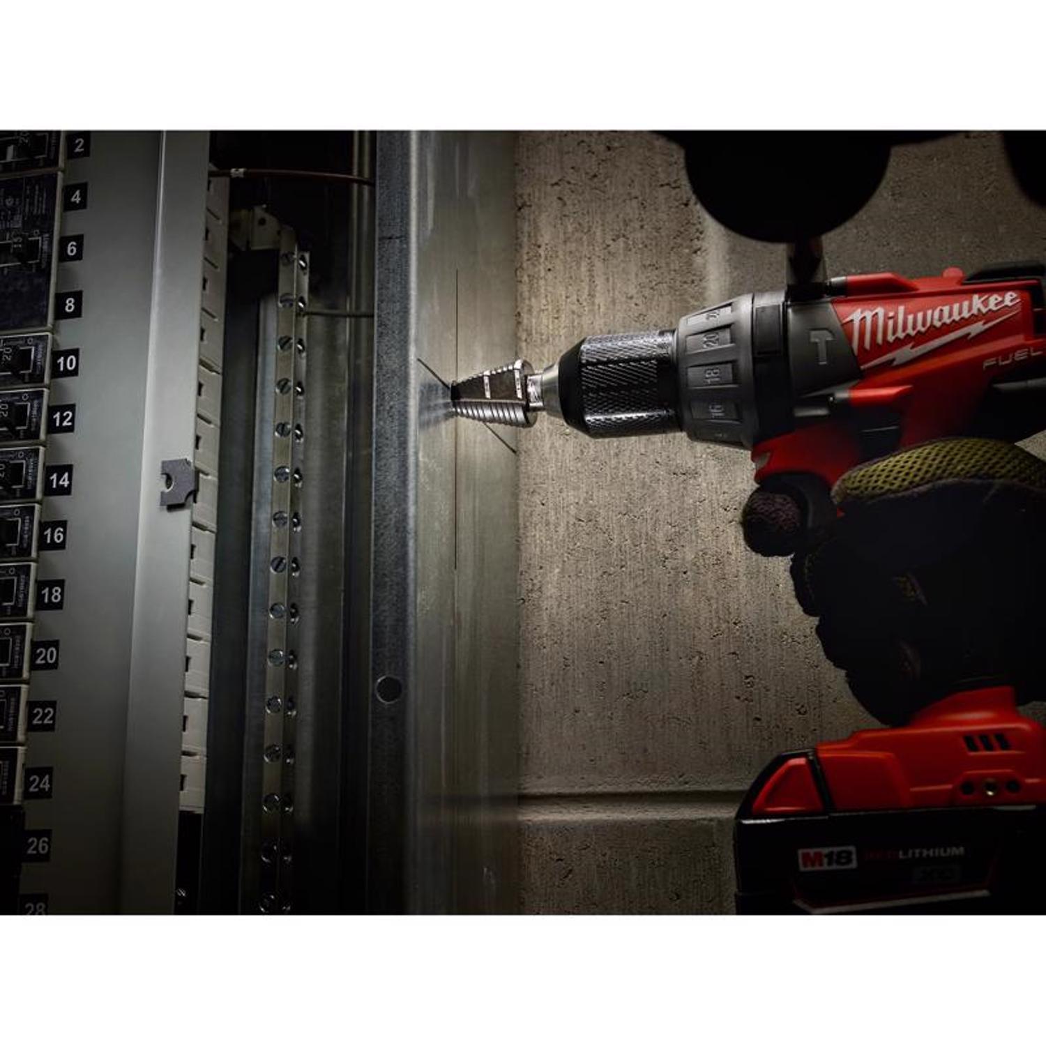 Milwaukee #8 X 6 in. L Step Drill Bit 3-Flat Shank 1 pc