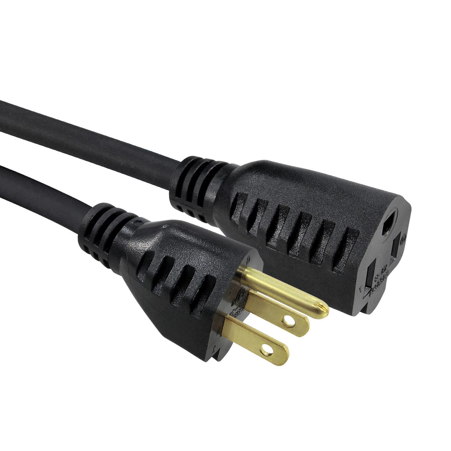 Ace Outdoor 50 ft. L Black Extension Cord 16/3 SJTW